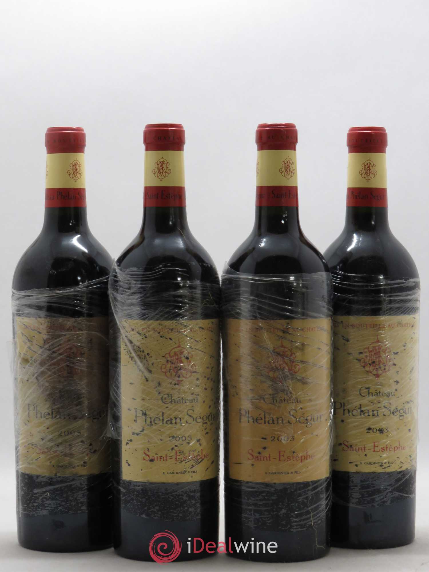 Château Phélan Ségur 2003 - Lot de 4 bouteilles - 0