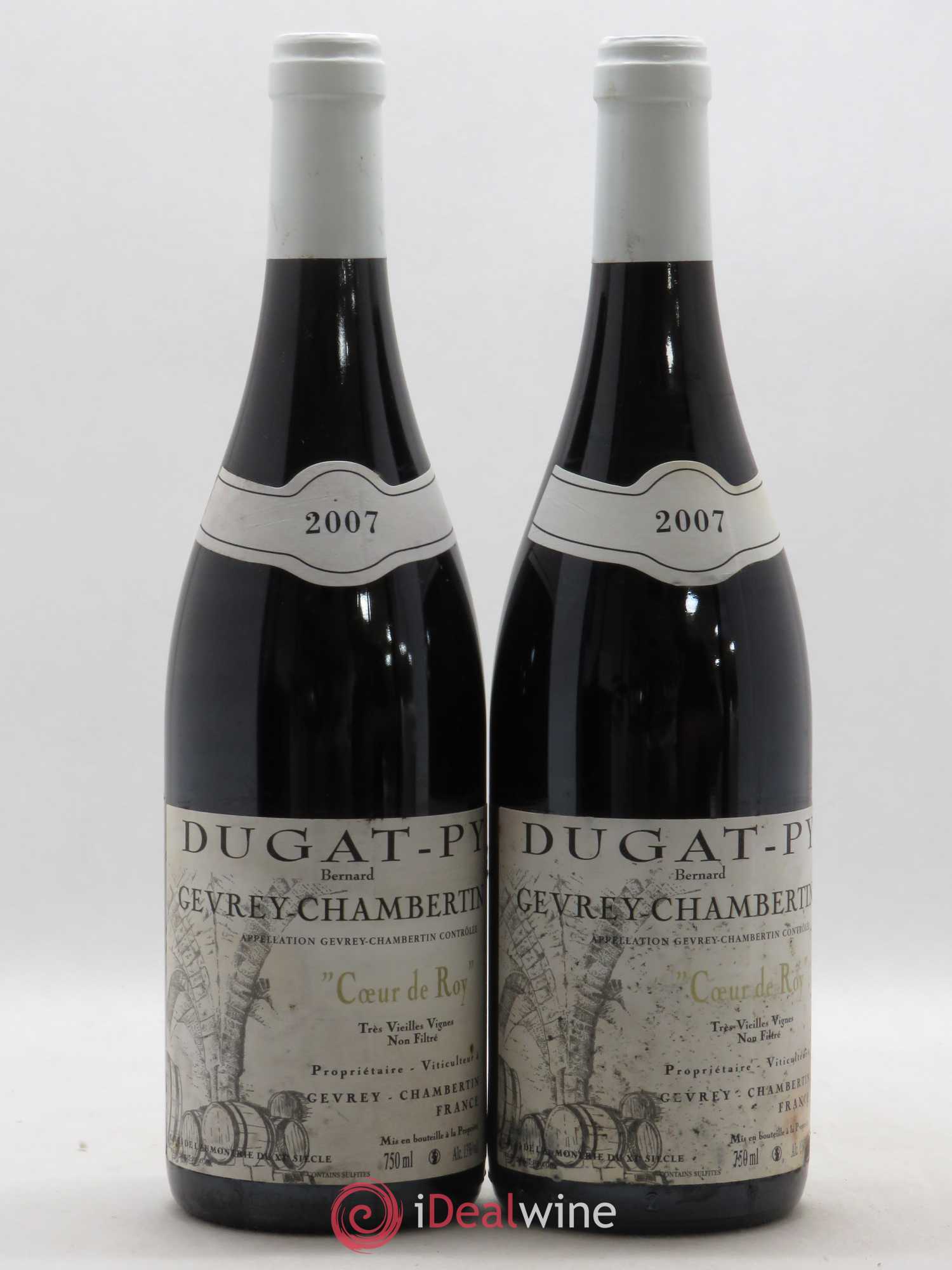 Gevrey-Chambertin Coeur de Roy Très Vieilles Vignes Dugat-Py 2007 - Lot de 2 bouteilles - 0