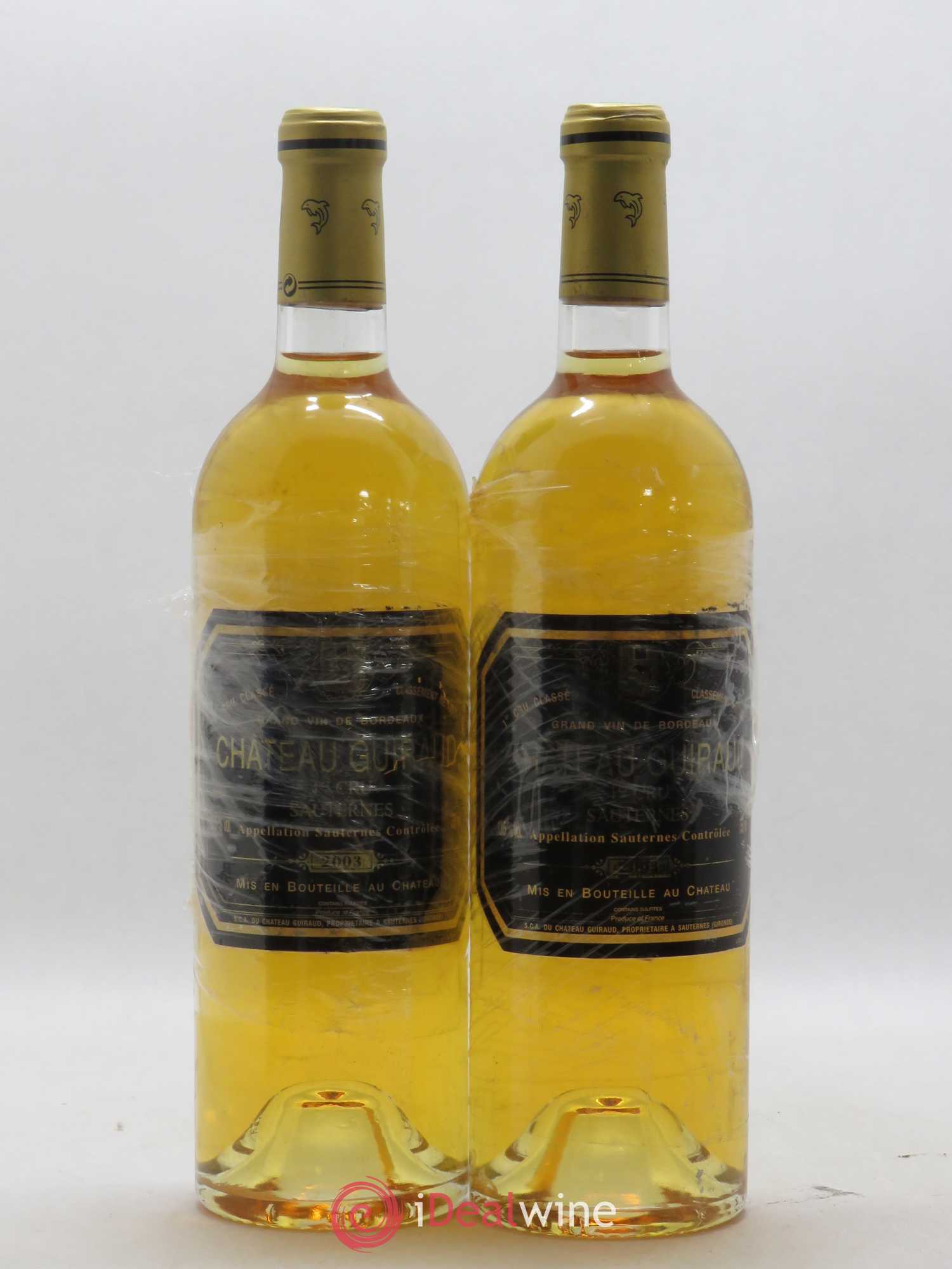Château Guiraud 1er Grand Cru Classé 2003 - Lotto di 2 bottiglie - 0