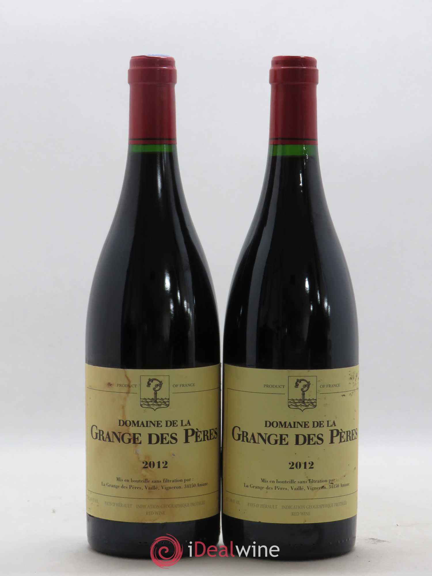 Pays d'Hérault Grange des Pères Laurent Vaillé 2012 - Lot de 2 bouteilles - 0