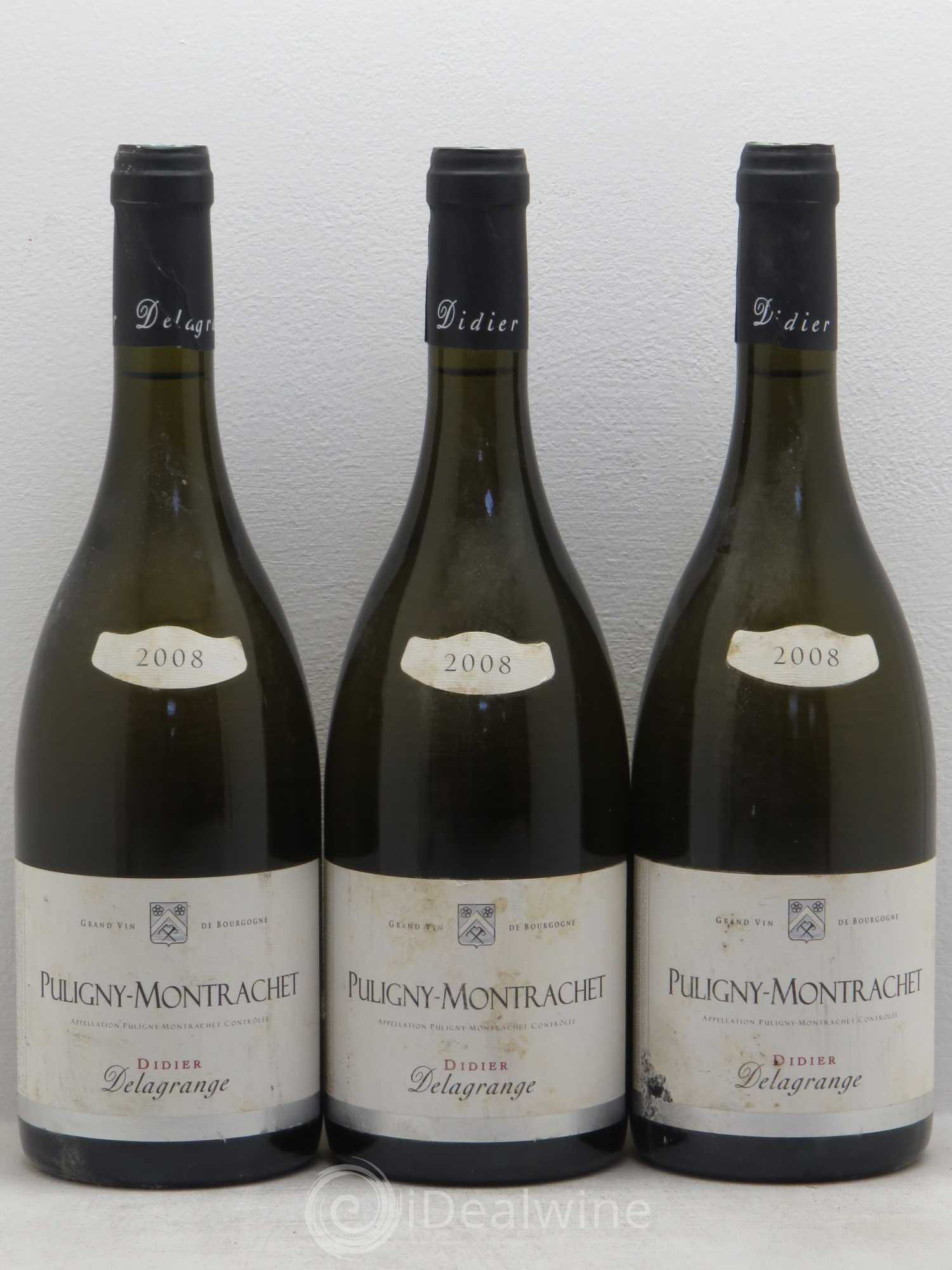 Puligny-Montrachet Didier Delagrange 2008 - Lot de 3 bouteilles - 0