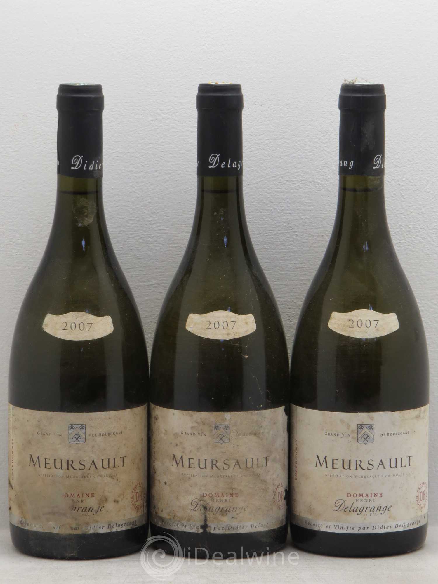 Meursault Didier Delagrange 2007 - Posten von 3 Flaschen - 0
