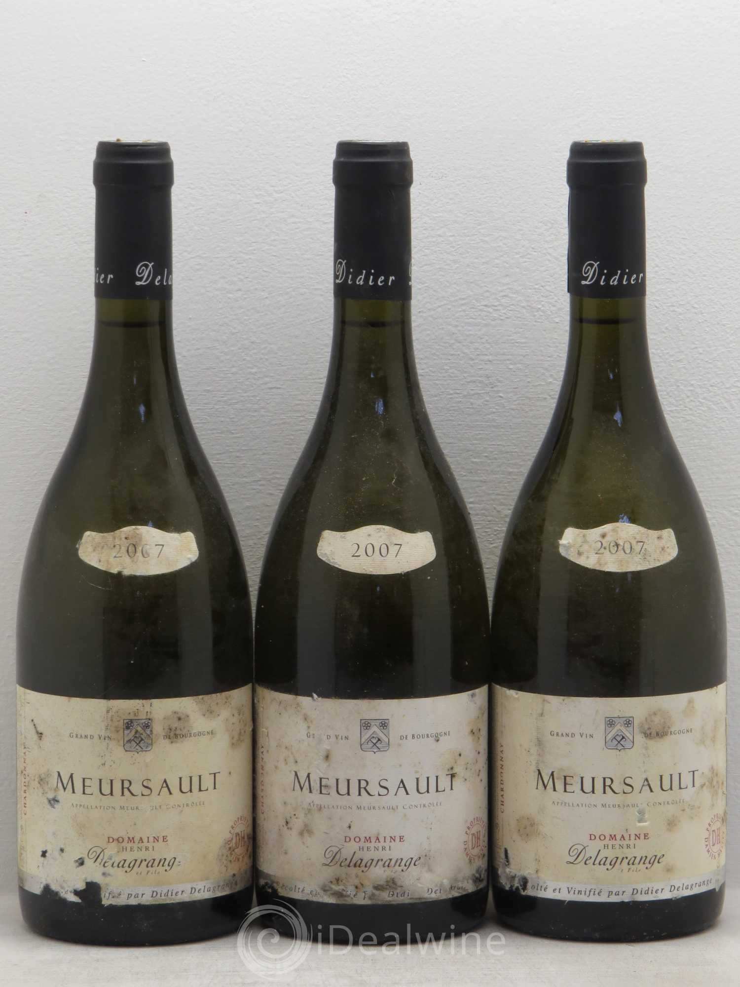 Meursault Didier Delagrange 2007 - Posten von 3 Flaschen - 0