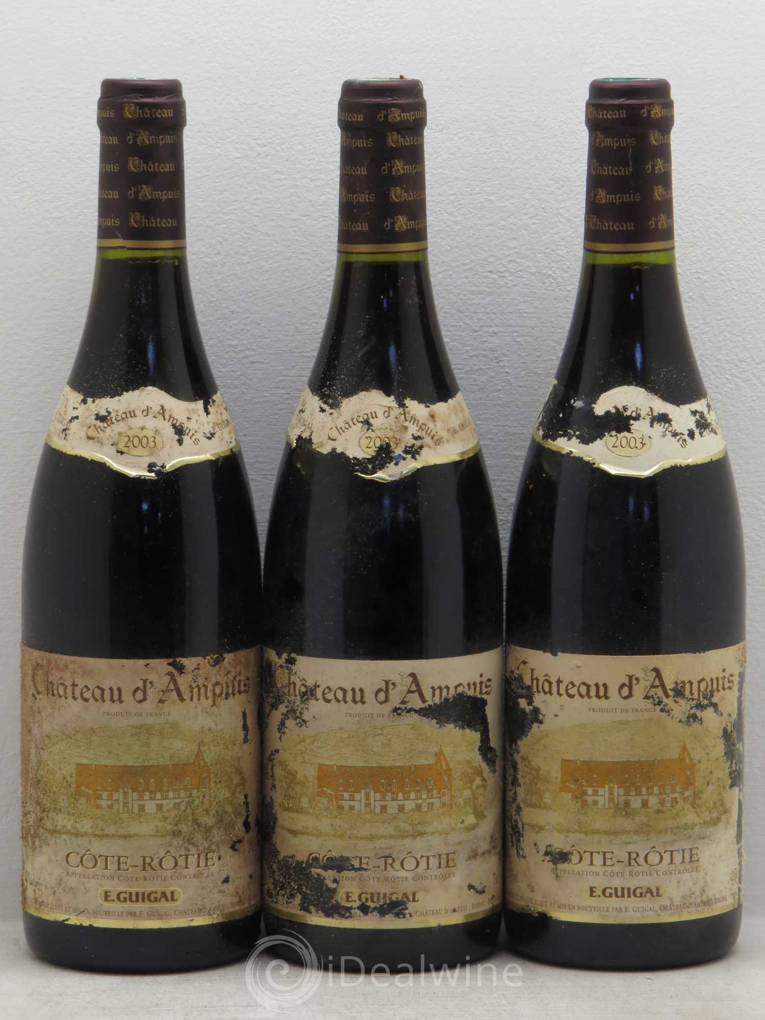 Côte-Rôtie Château d'Ampuis Guigal 2003 - Lot de 3 bouteilles - 0