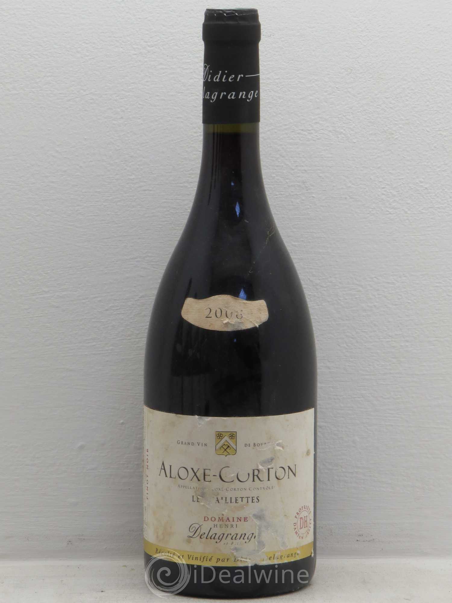 Aloxe-Corton Les Caillettes - Didier Delagrange 2008 - Posten von 6 Flaschen - 0
