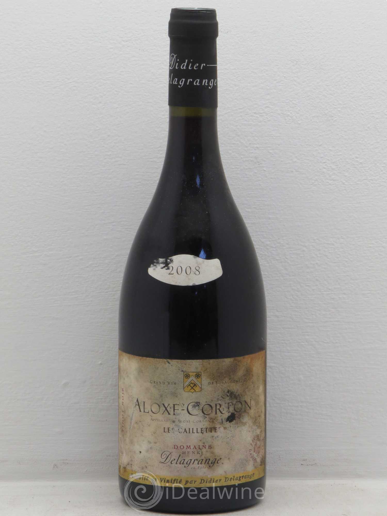Aloxe-Corton Les Caillettes - Didier Delagrange 2008 - Posten von 1 Flasche - 0
