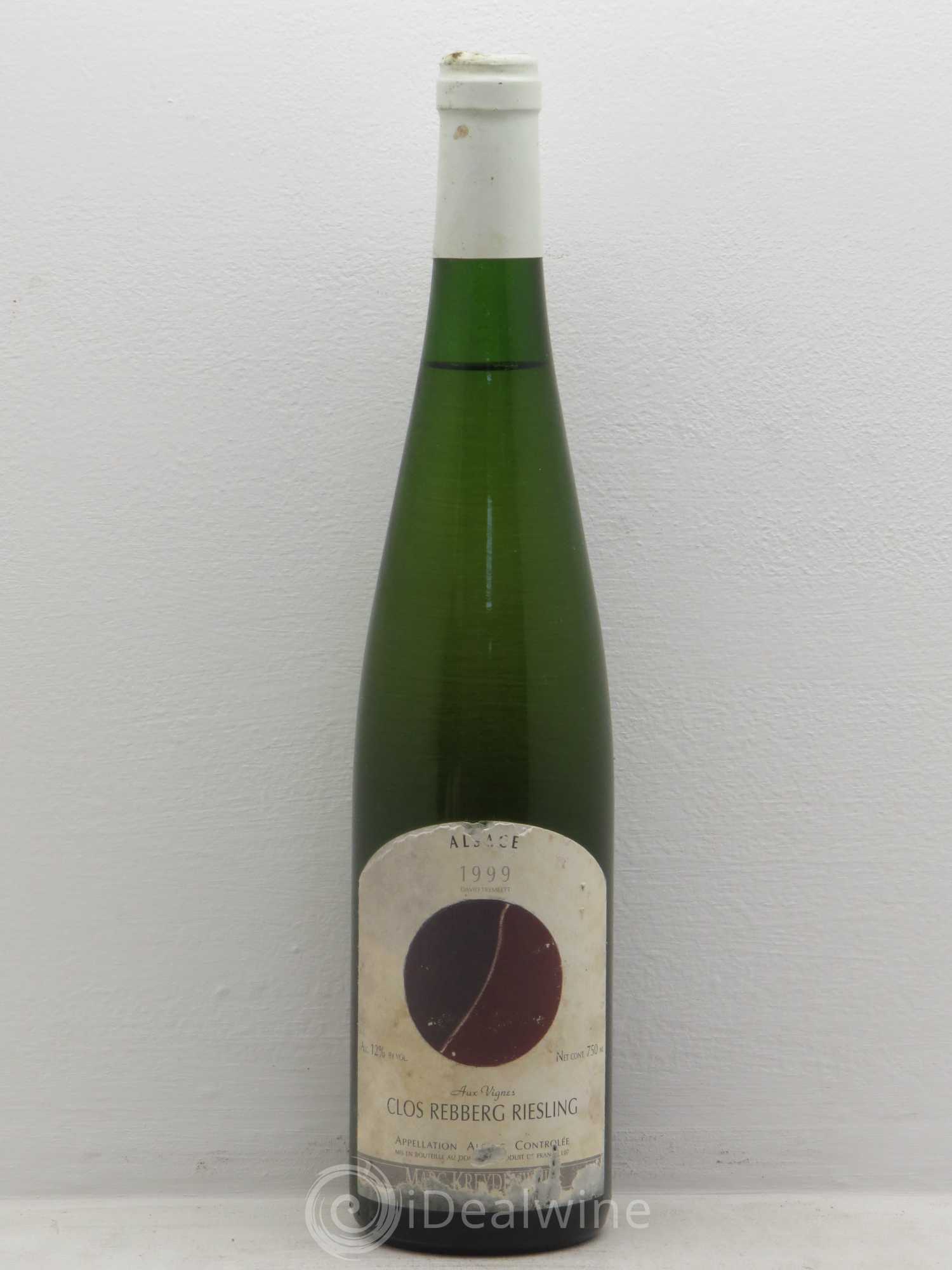 Riesling Clos Rebberg Kreydenweiss 1999 - Posten von 6 Flaschen - 0