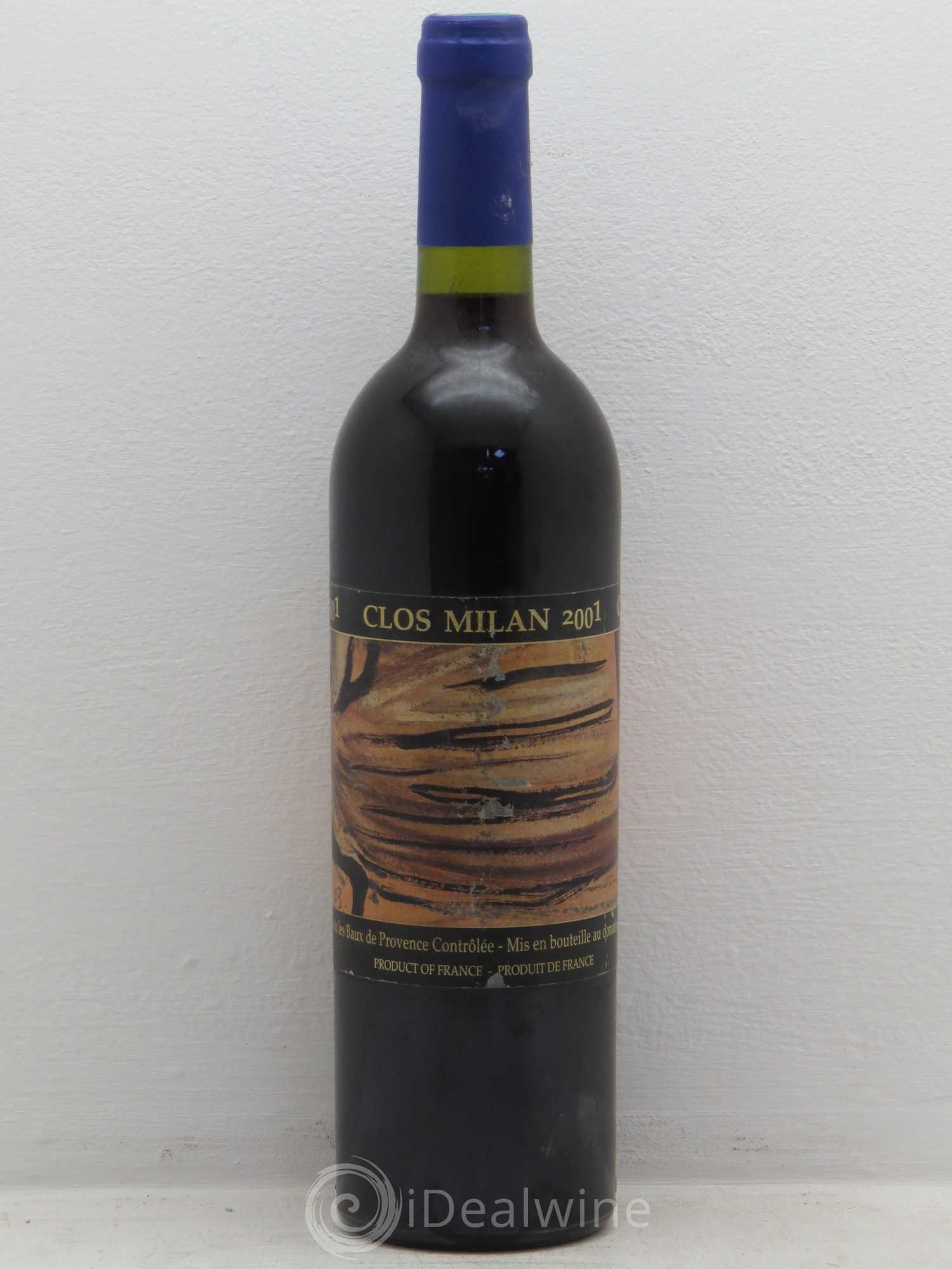 Baux de Provence Clos Milan Henri Milan 2001 - Lot de 1 bouteille - 0
