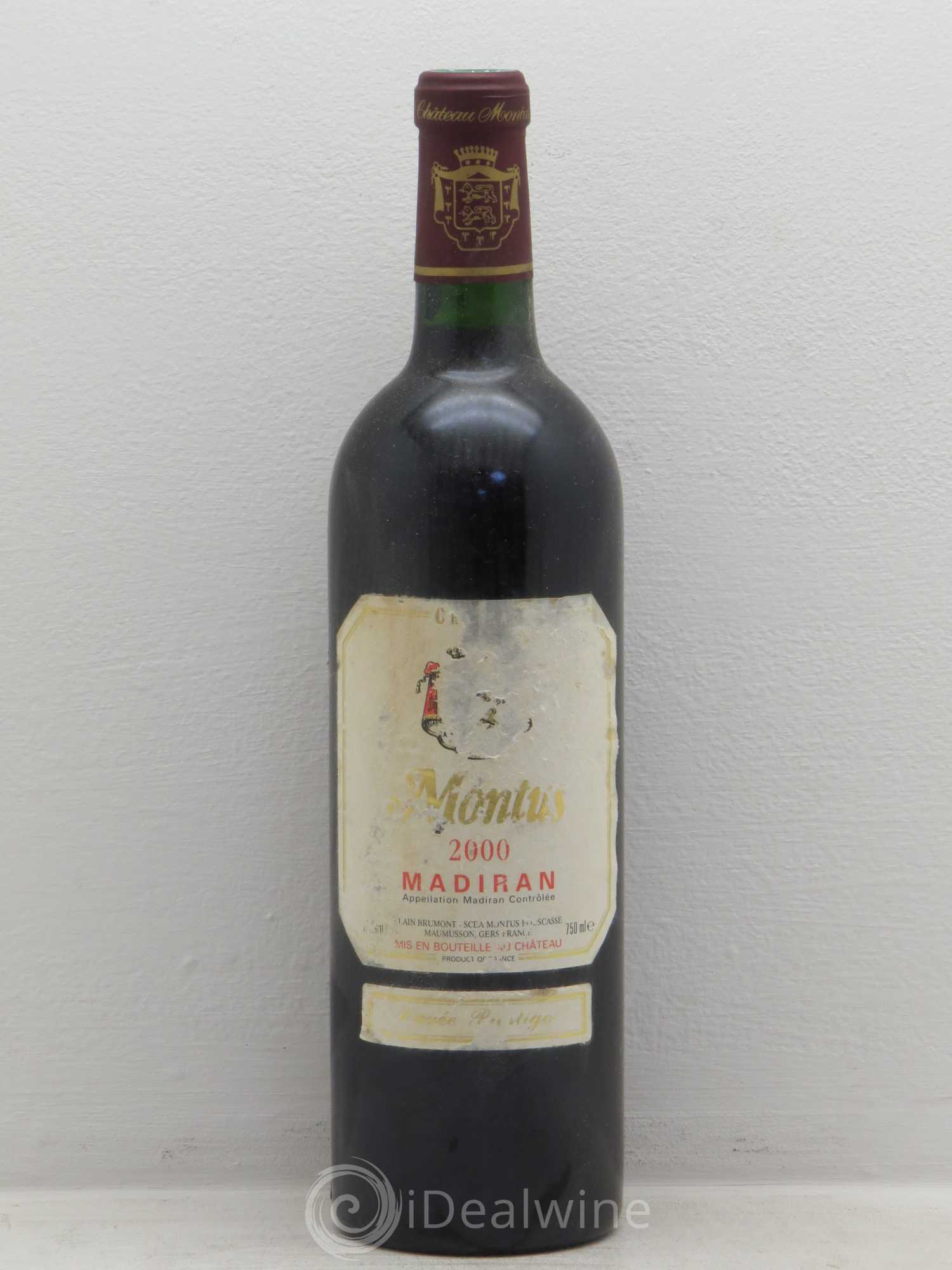 Madiran Château Montus-Prestige Alain Brumont 2000 - Lot de 1 bouteille - 0