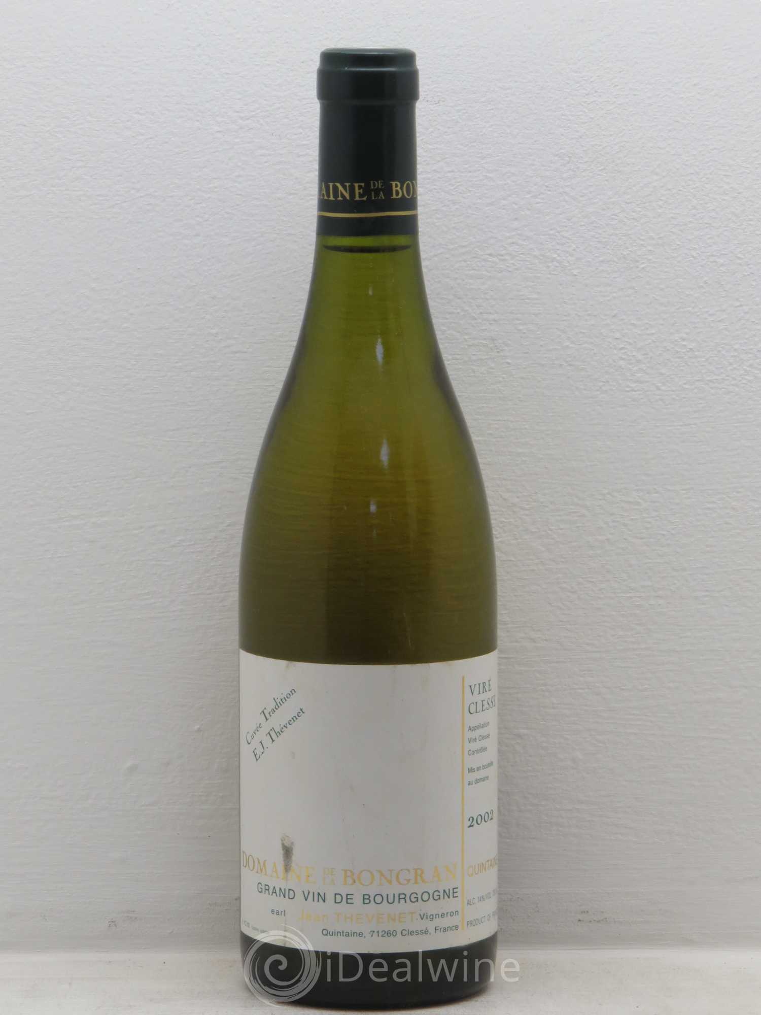 Viré-Clessé Cuvée E.J. Thevenet Domaine de la Bongran (J.Thevenet) Quintaine 2002 - Lot de 1 bouteille - 0