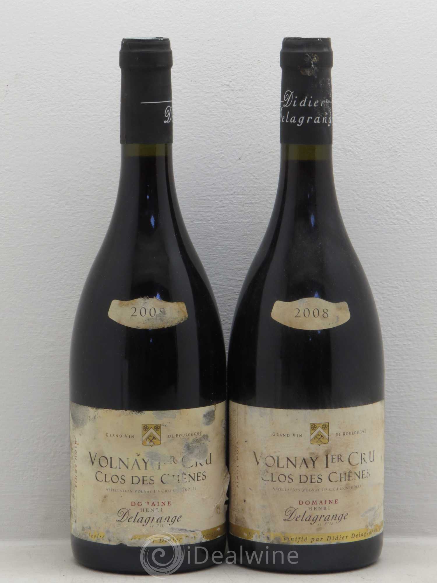 Volnay 1er Cru Didier Delagrange 2008 - Lot de 2 bouteilles - 0