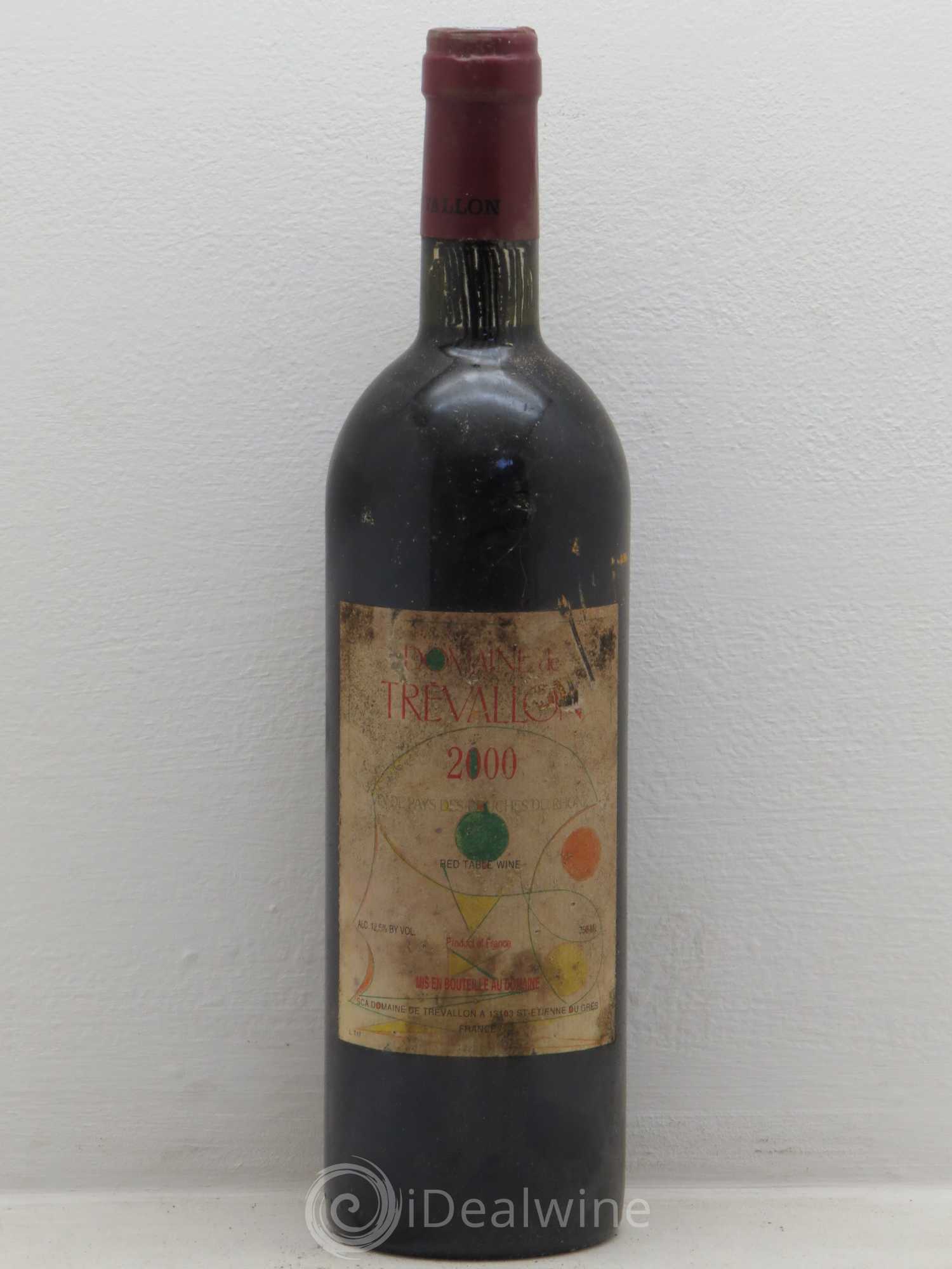 VDP Bouches du Rhône Trévallon (Domaine de) Eloi Dürrbach 2000 - Lot de 1 bouteille - 0