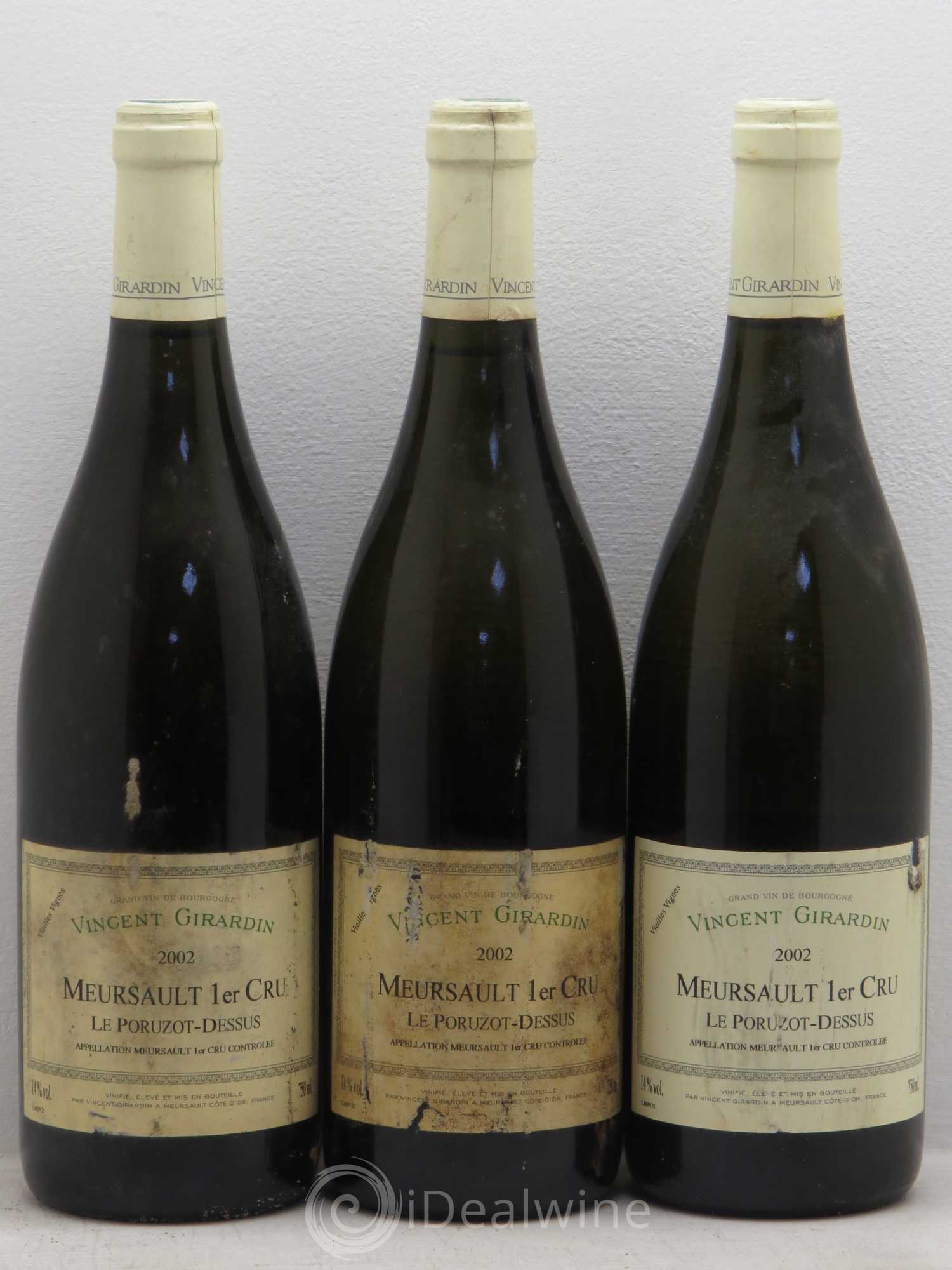 Meursault 1er Cru V.Girardin 2002 - Posten von 3 Flaschen - 0