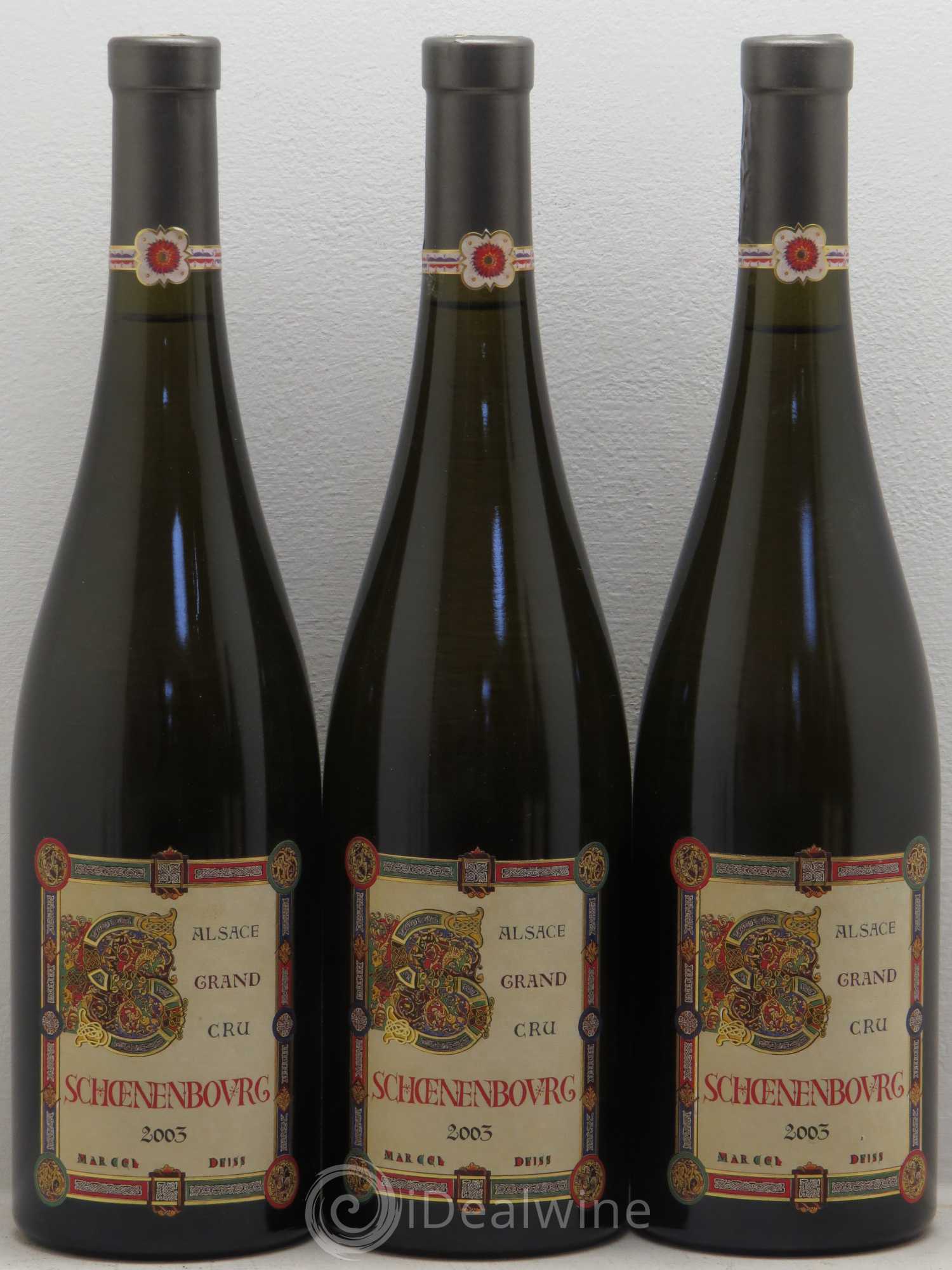 Alsace Grand Cru Schoenenbourg Marcel Deiss (Domaine) 2003 - Lot de 3 bouteilles - 0