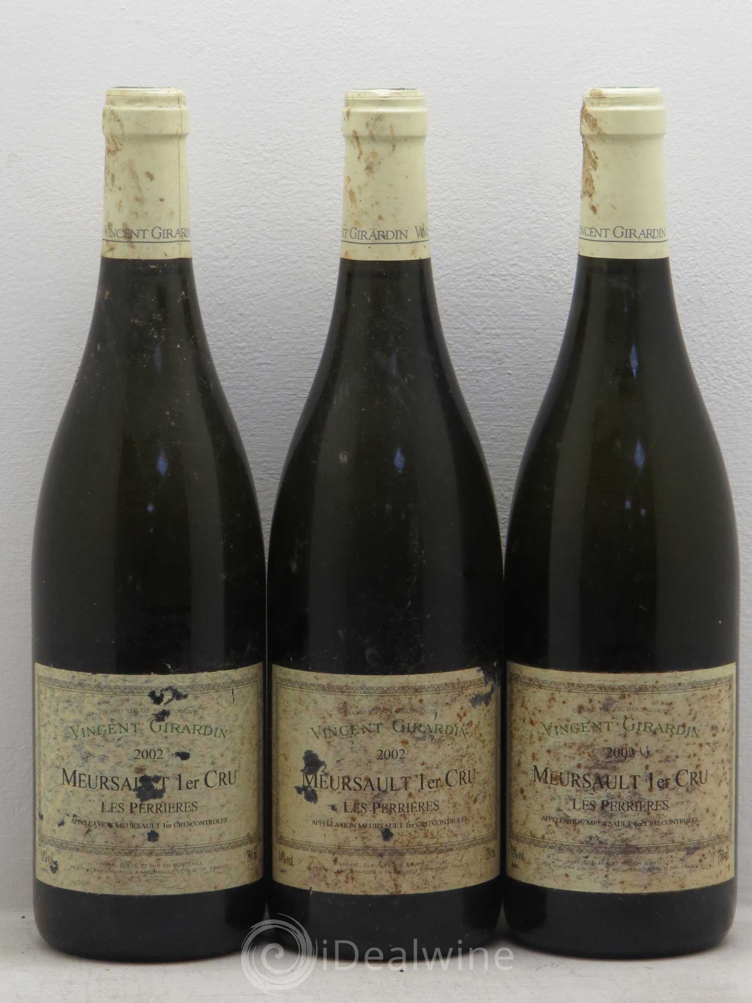 Meursault 1er Cru V.Girardin 2002 - Posten von 3 Flaschen - 0
