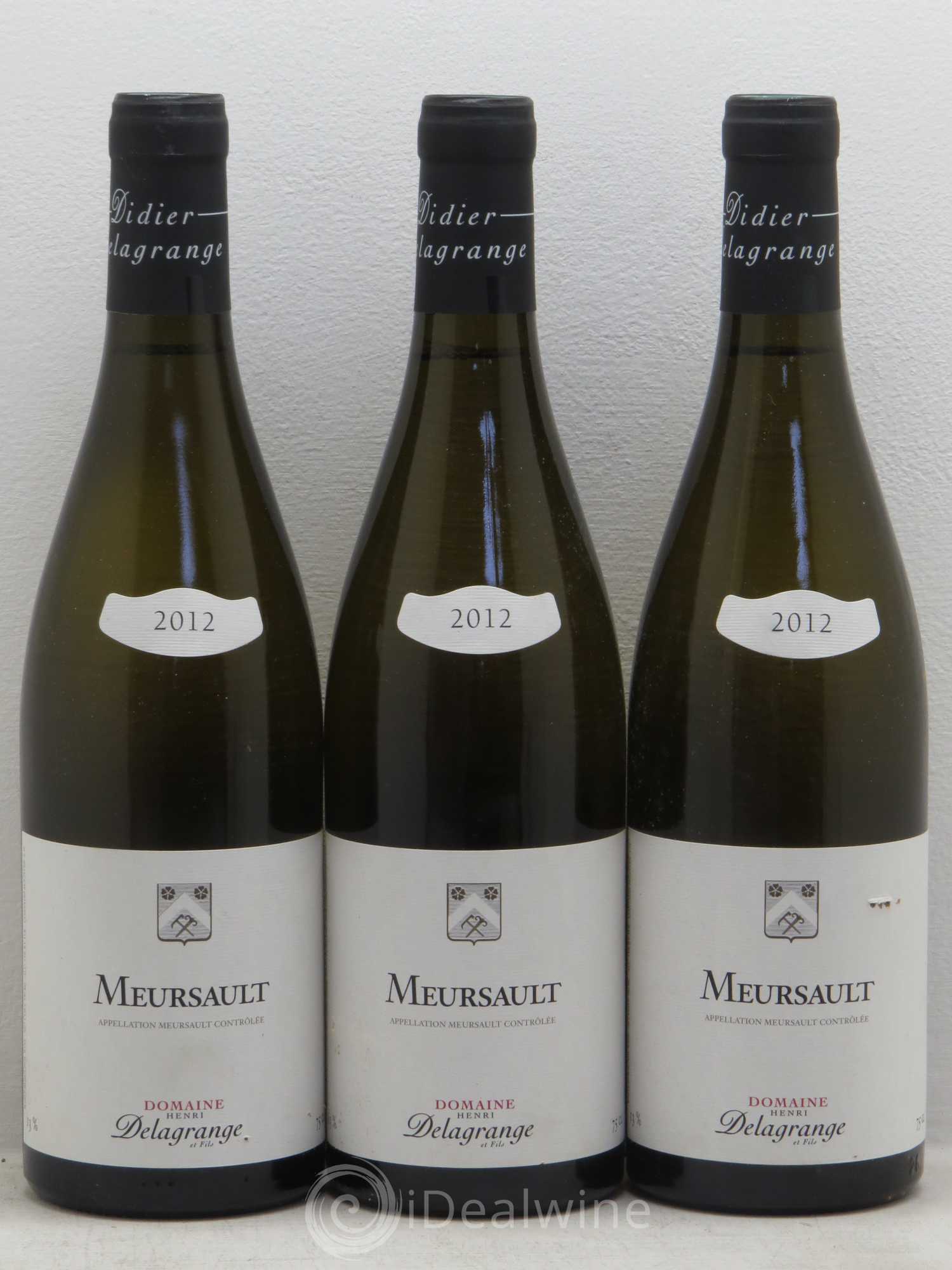 Meursault D.Delagrange 2012 - Posten von 3 Flaschen - 0