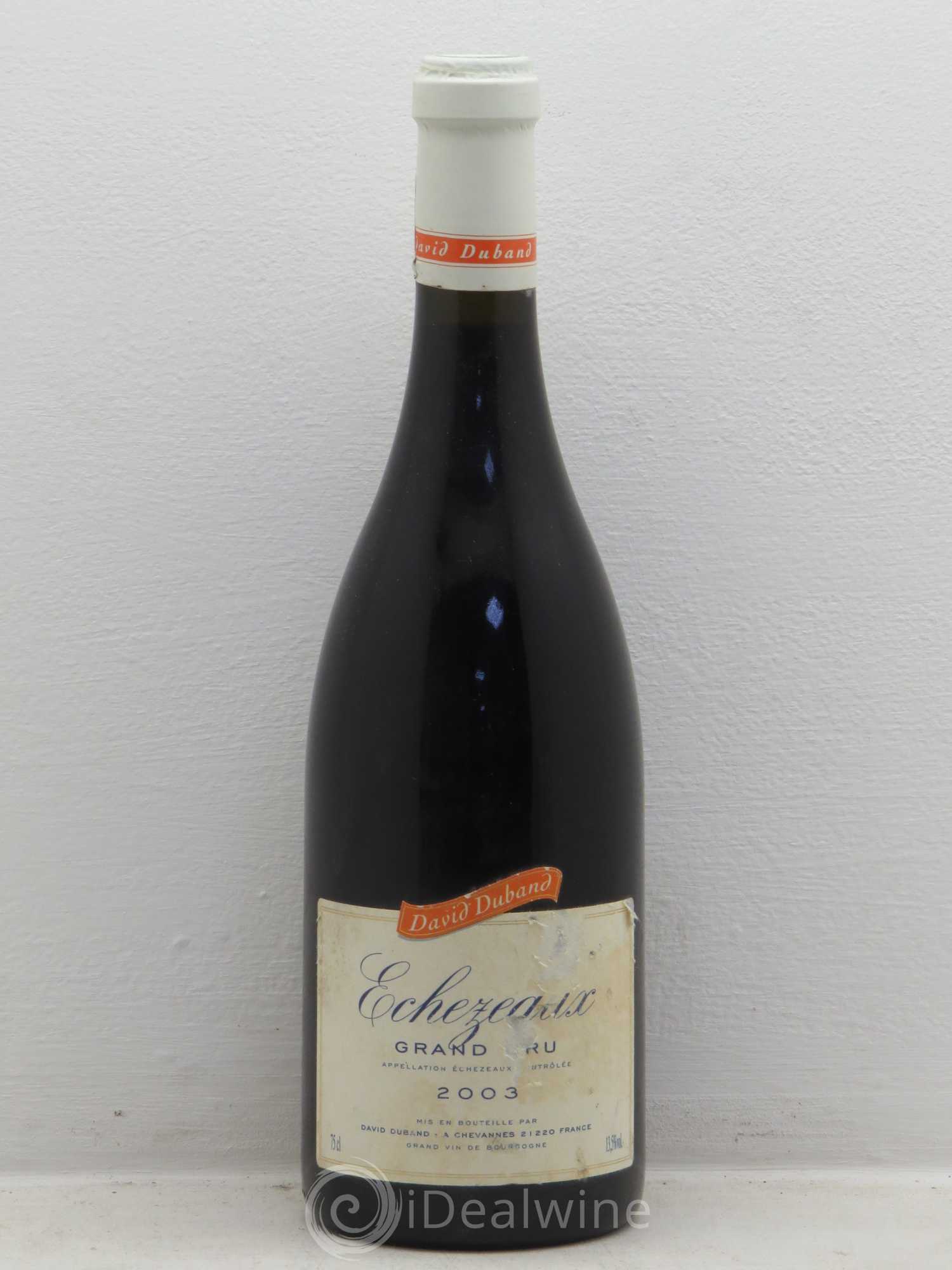 Echezeaux Grand Cru David Duband (Domaine) 2003 - Lot de 1 bouteille - 0