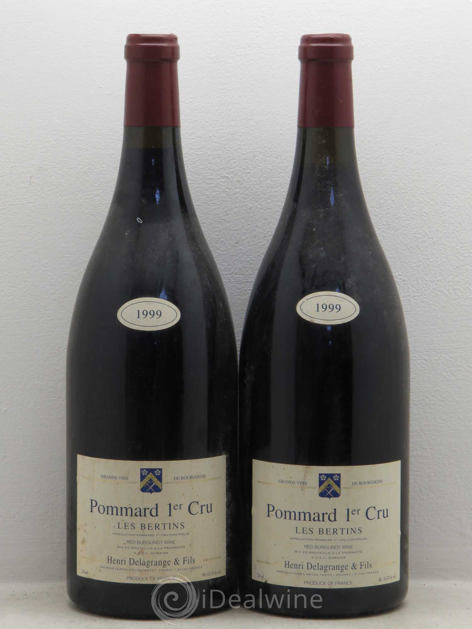 Pommard 1er Cru H.Delagrange 1999 - Lot de 2 magnums - 0
