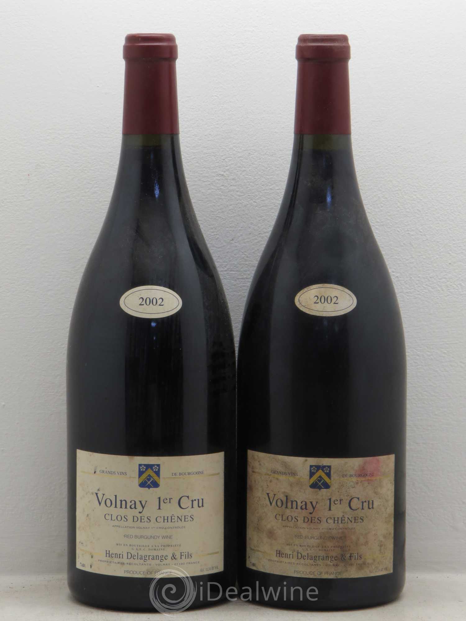 Volnay 1er Cru H.Delagrange 2002 - Posten von 2 Magnum - 0
