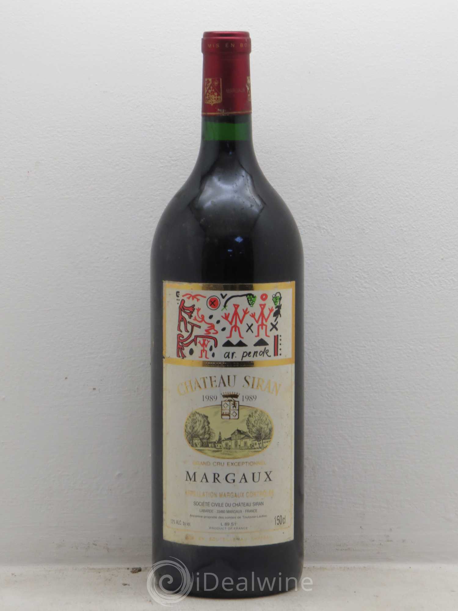 Château Siran 1989 - Lot de 1 magnum - 0