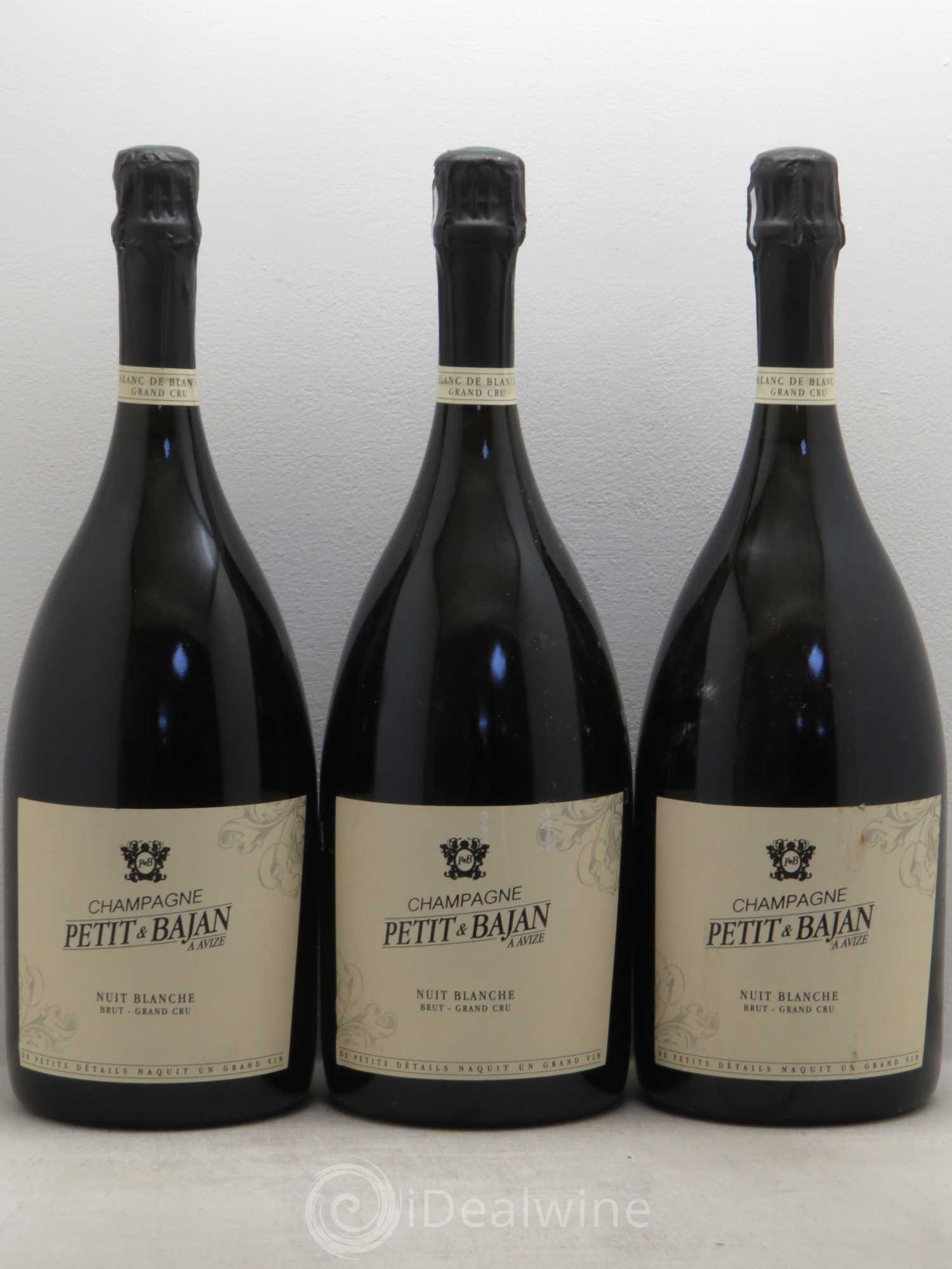 Champagne Nuit Blanche Petit et Bajan - Posten von 3 Magnum - 0
