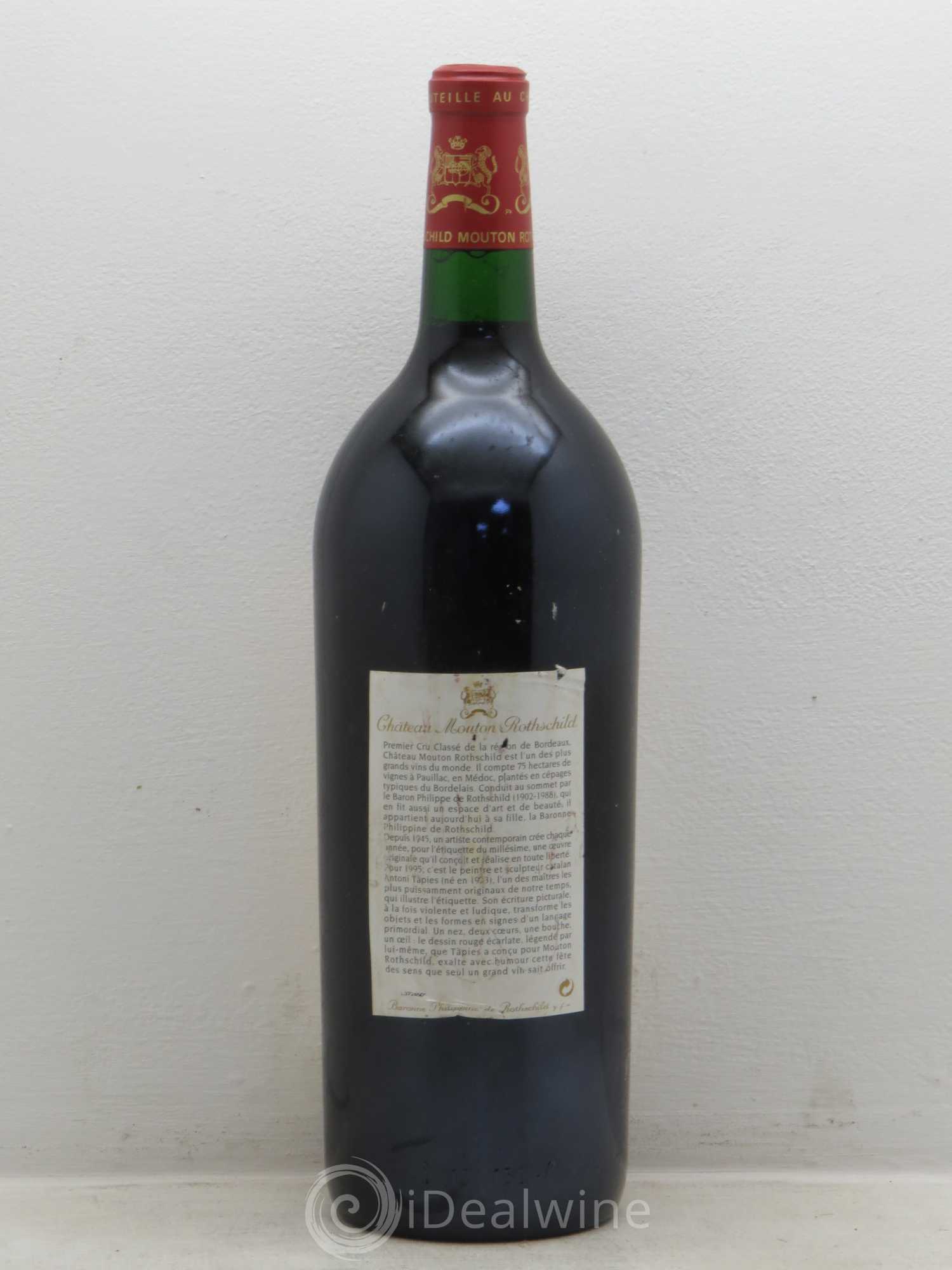 Château Mouton Rothschild 1er Grand Cru Classé 1995 - Lot de 1 magnum - 1