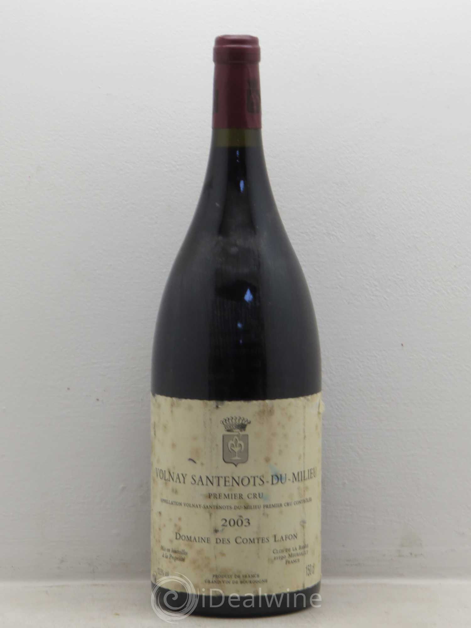 Volnay 1er Cru Santenots du Milieu Comtes Lafon (Domaine des) 2003 - Lot de 1 magnum - 0