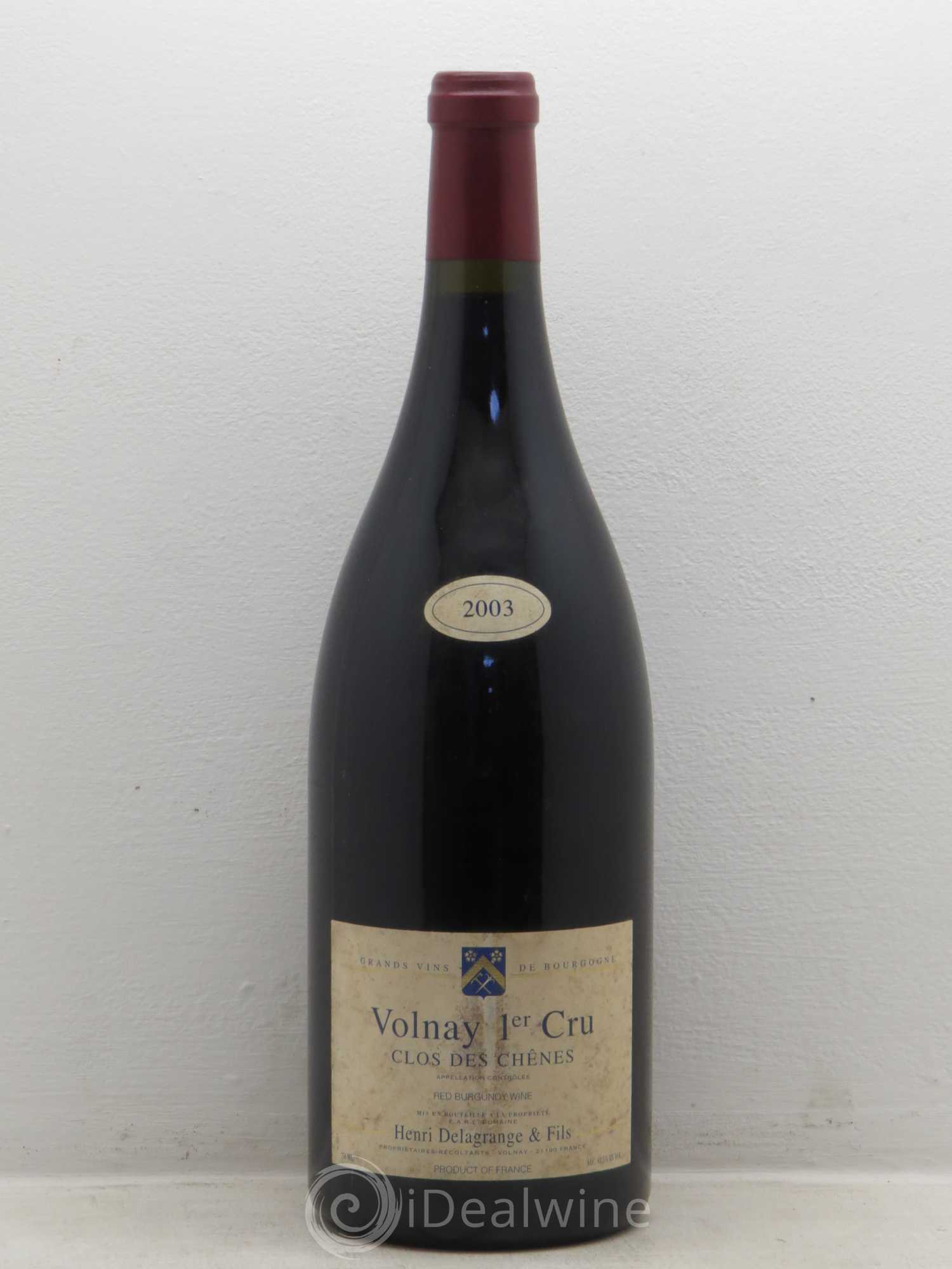 Volnay 1er Cru H.Delagrange 2003 - Lot de 1 magnum - 0