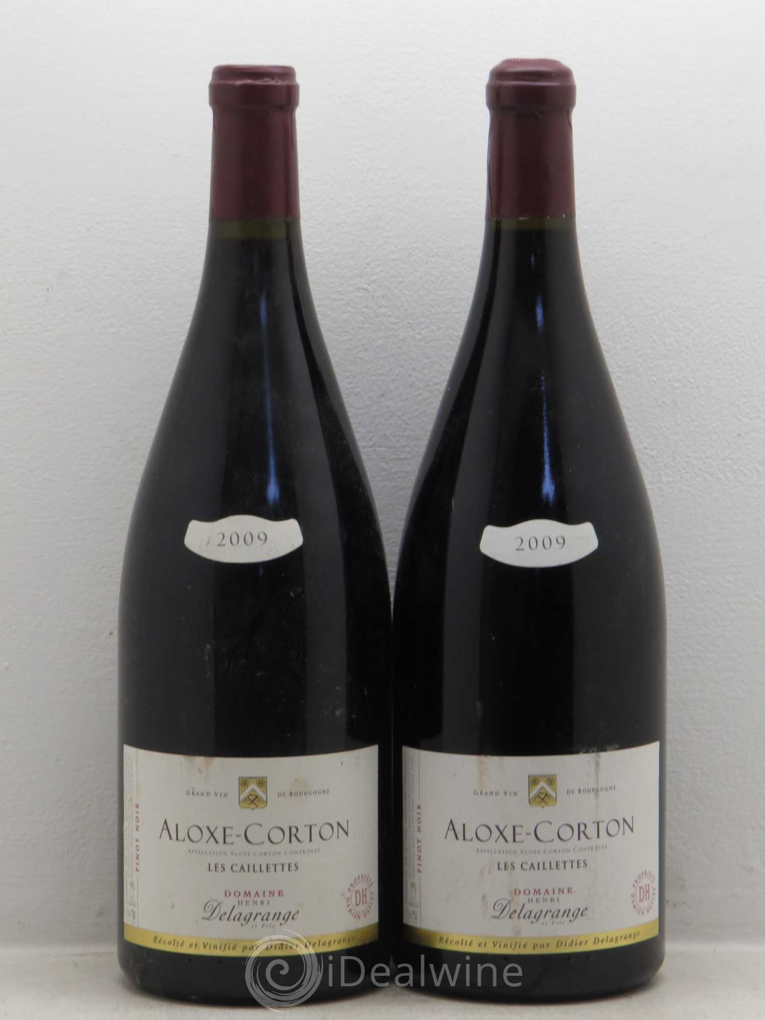 Aloxe-Corton Les Caillettes - D.Delagrange 2009 - Posten von 2 Magnum - 0