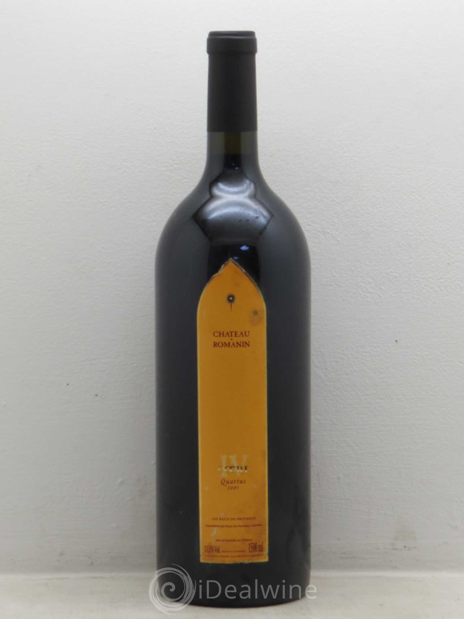 Côtes de Provence Baux de Provence Coeur IV Quartus Château Romanin 2001 - Posten von 1 Magnum - 0