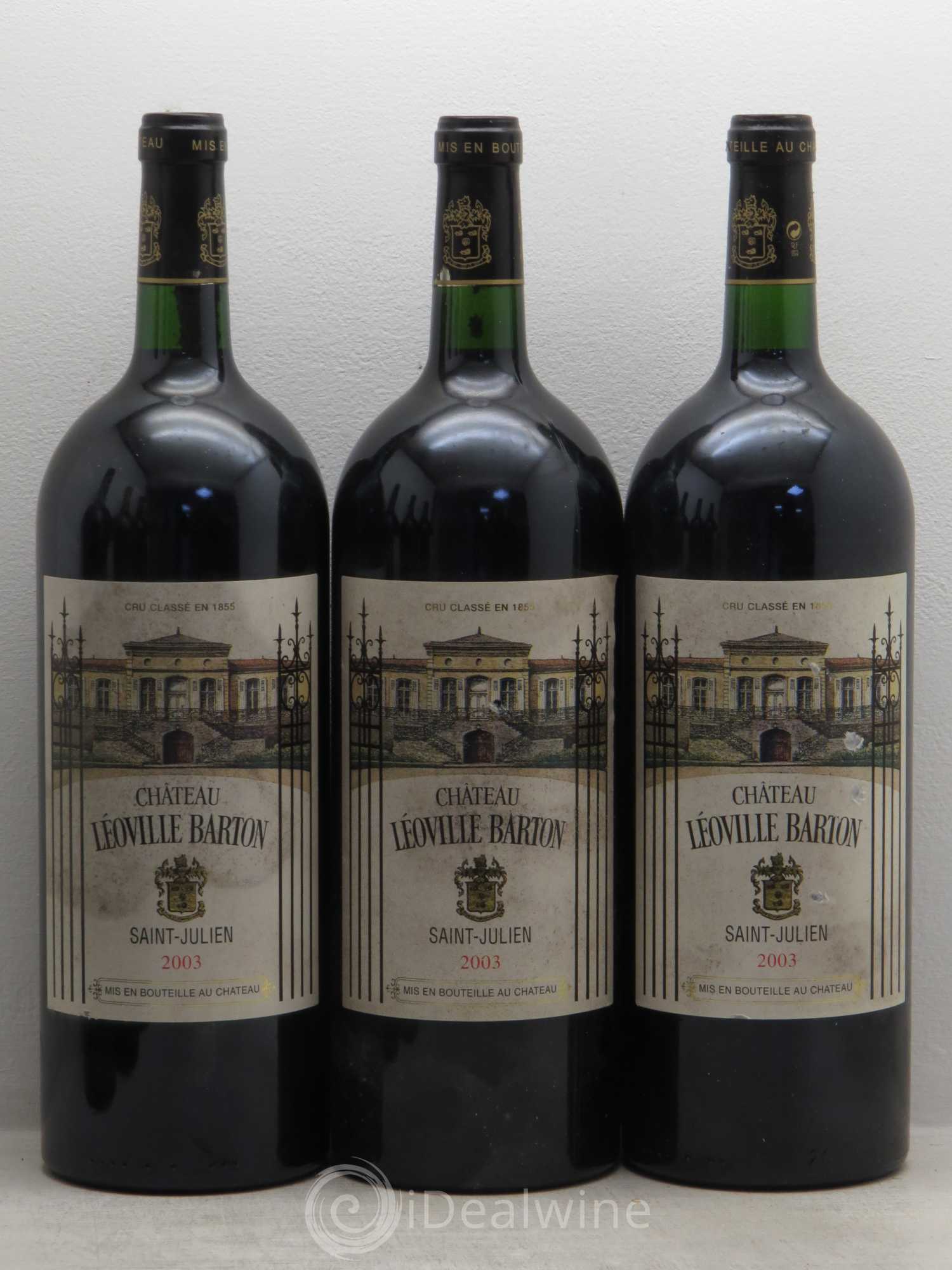 Château Léoville Barton 2ème Grand Cru Classé 2003 - Lot de 6 magnums - 1