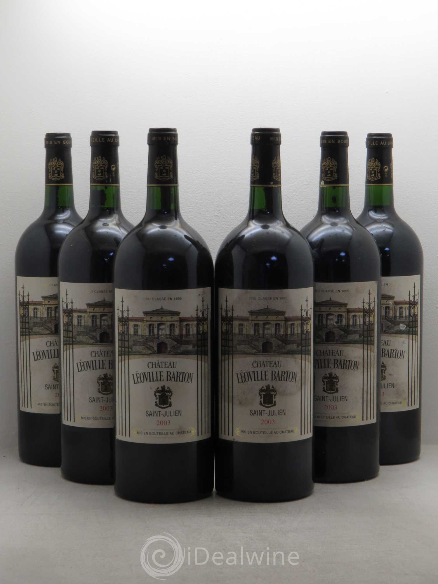 Château Léoville Barton 2ème Grand Cru Classé 2003 - Lot de 6 magnums - 0