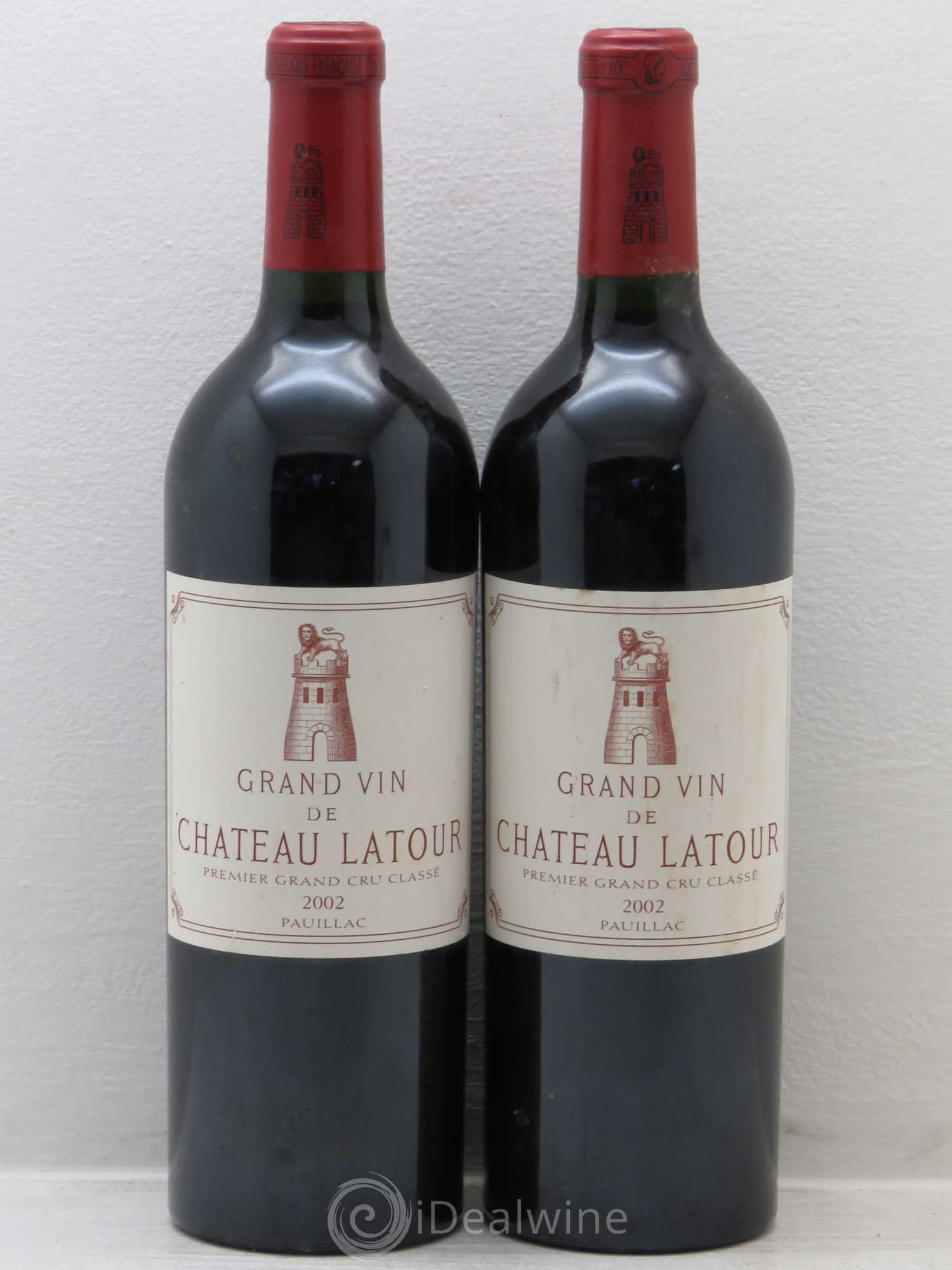 Château Latour 1er Grand Cru Classé 2002 - Lot de 2 bouteilles - 0