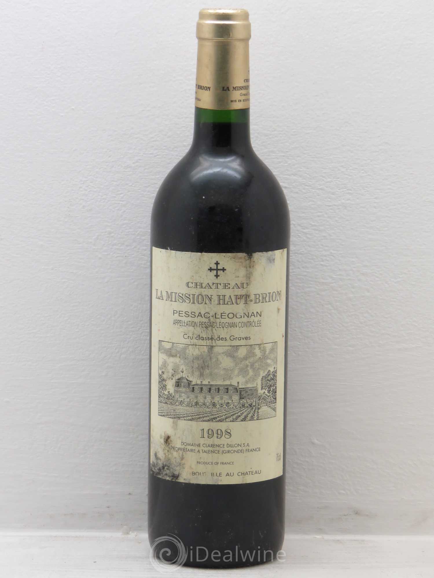 Château la Mission Haut-Brion Cru Classé de Graves 1998 - Lot de 1 bouteille - 0
