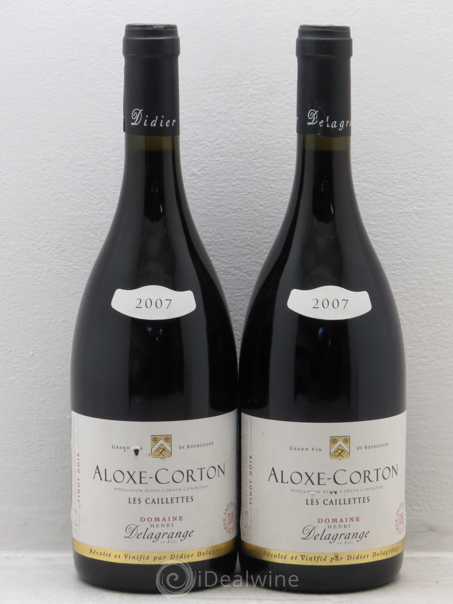 Aloxe-Corton Les Caillettes - D.Delagrange 2007 - Posten von 2 Flaschen - 0
