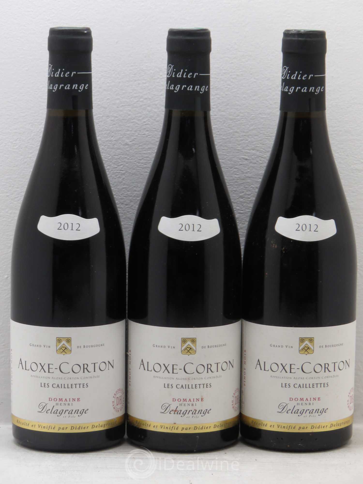 Aloxe-Corton Les Caillettes - D.Delagrange 2012 - Posten von 3 Flaschen - 0