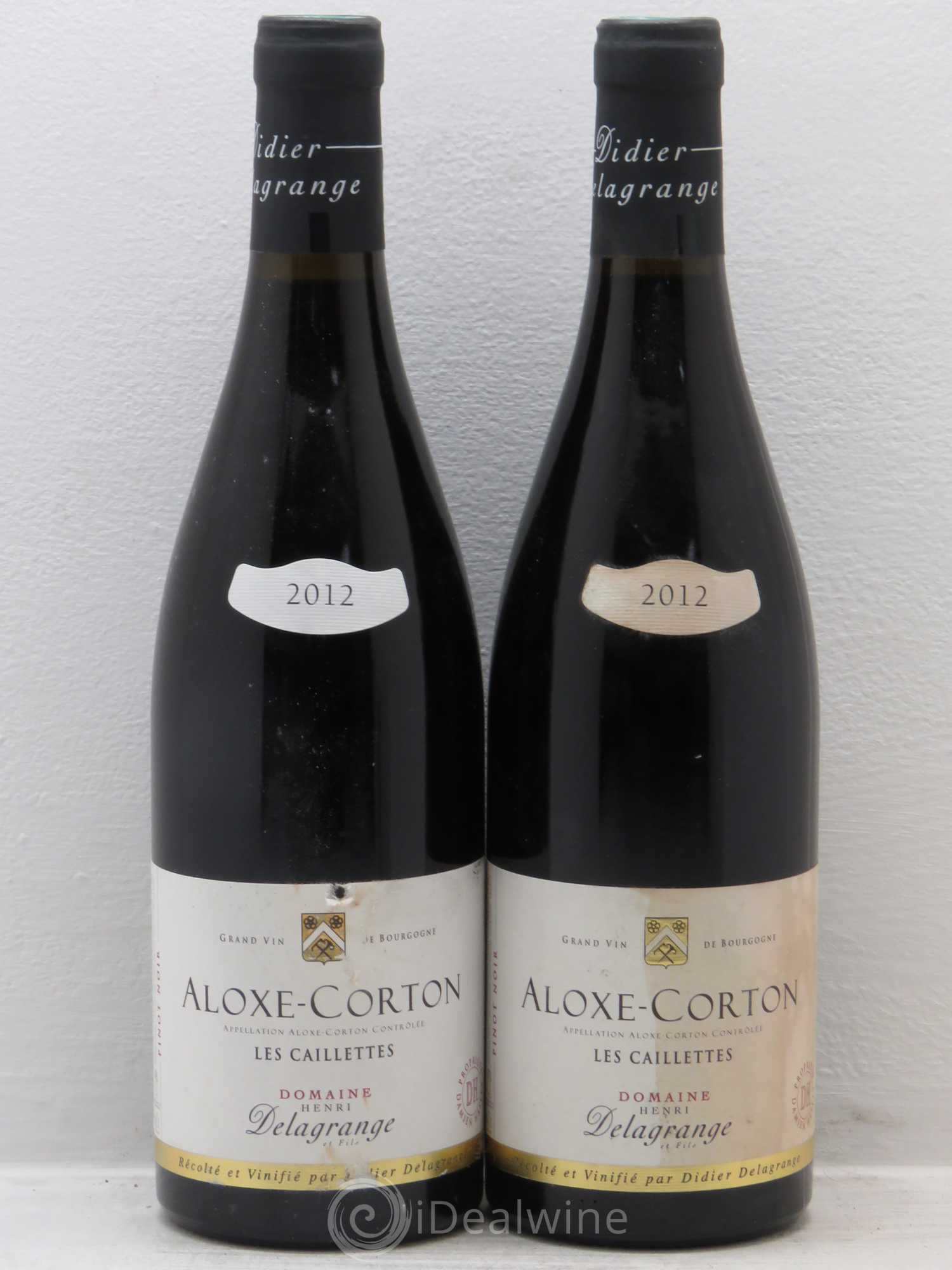 Aloxe-Corton Les Caillettes - D.Delagrange 2012 - Posten von 2 Flaschen - 0
