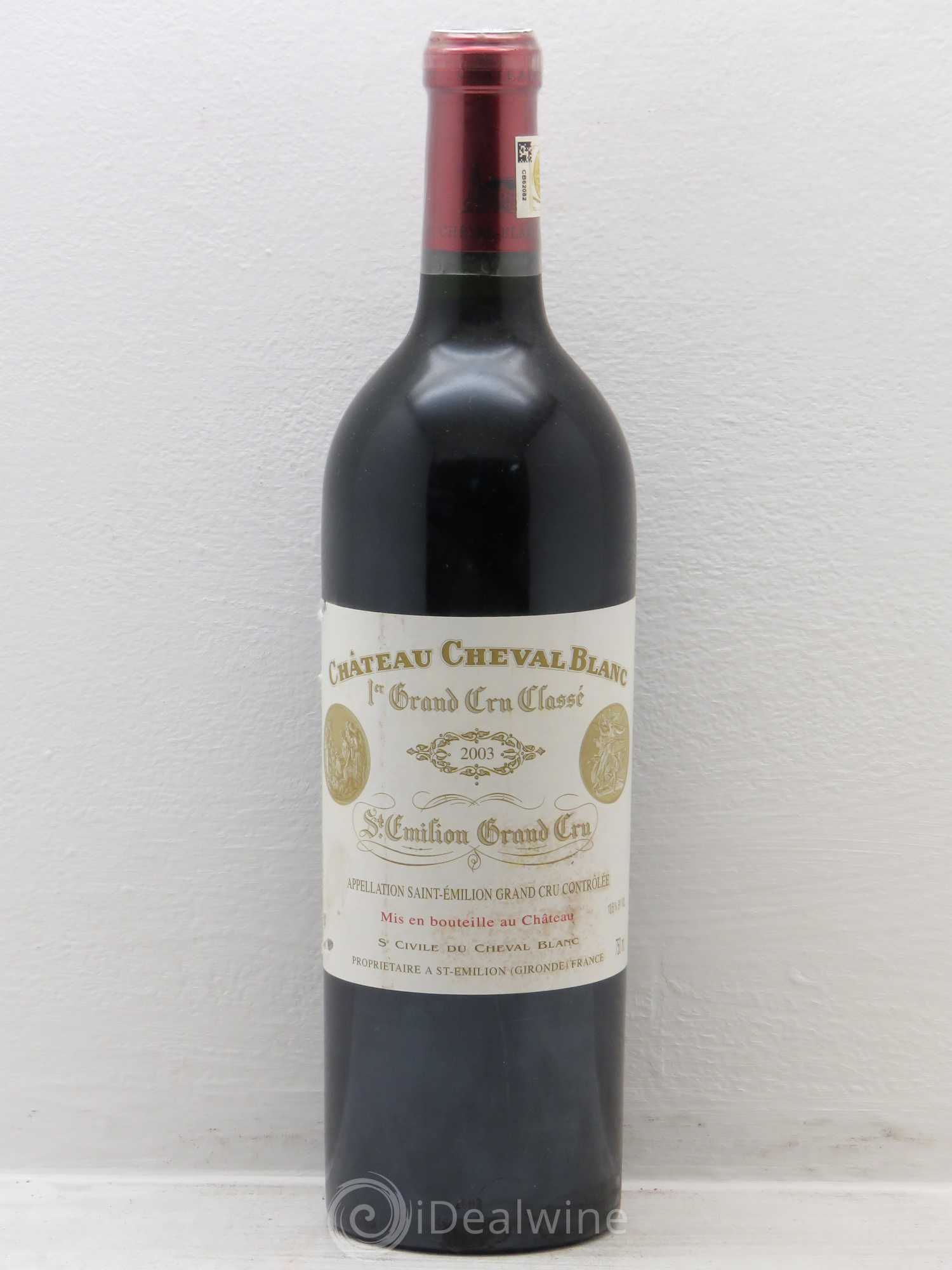 Château Cheval Blanc 1er Grand Cru Classé A 2003 - Lot de 1 bouteille - 0