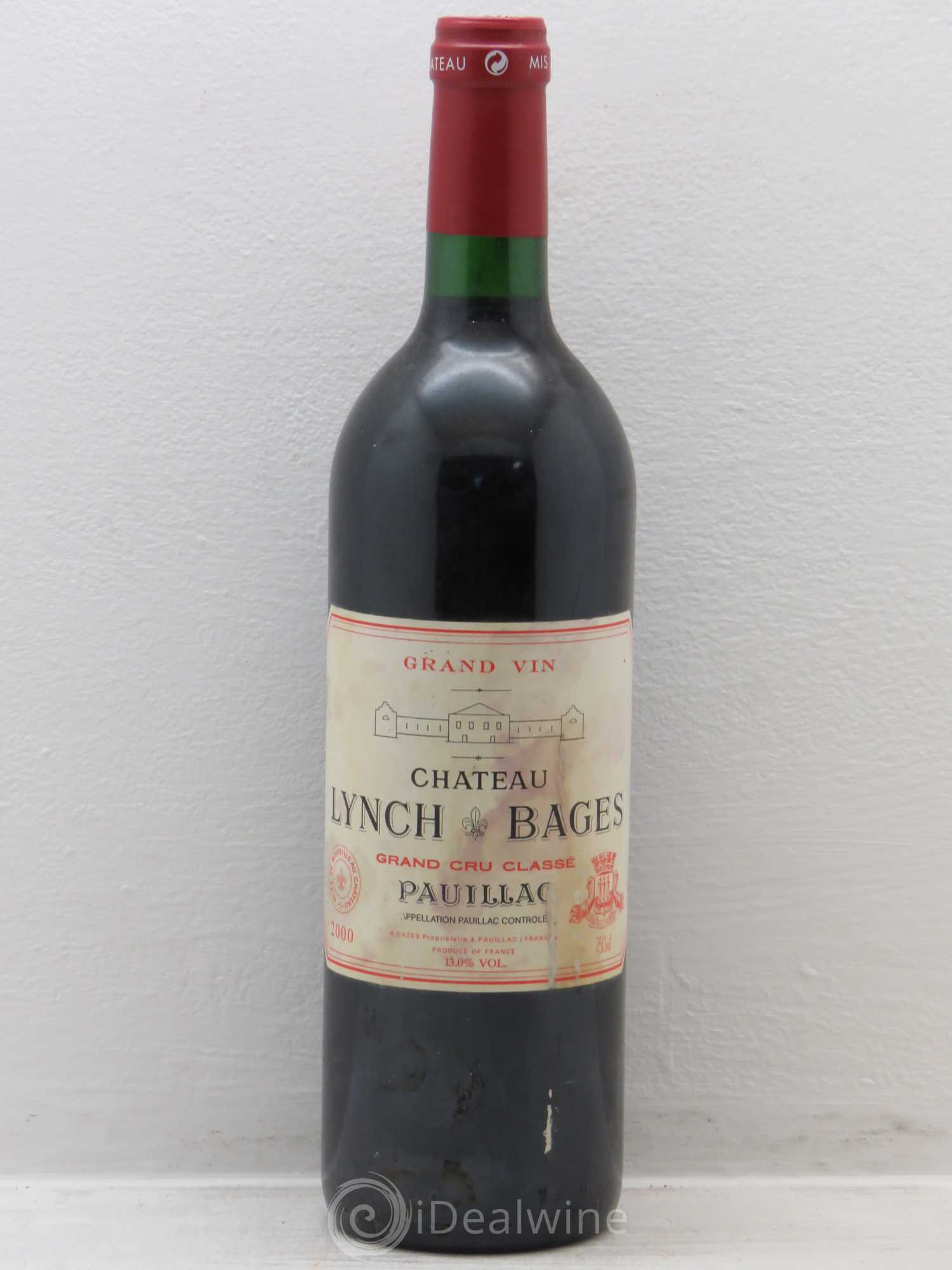 Château Lynch Bages 5ème Grand Cru Classé 2000 - Lot de 1 bouteille - 0