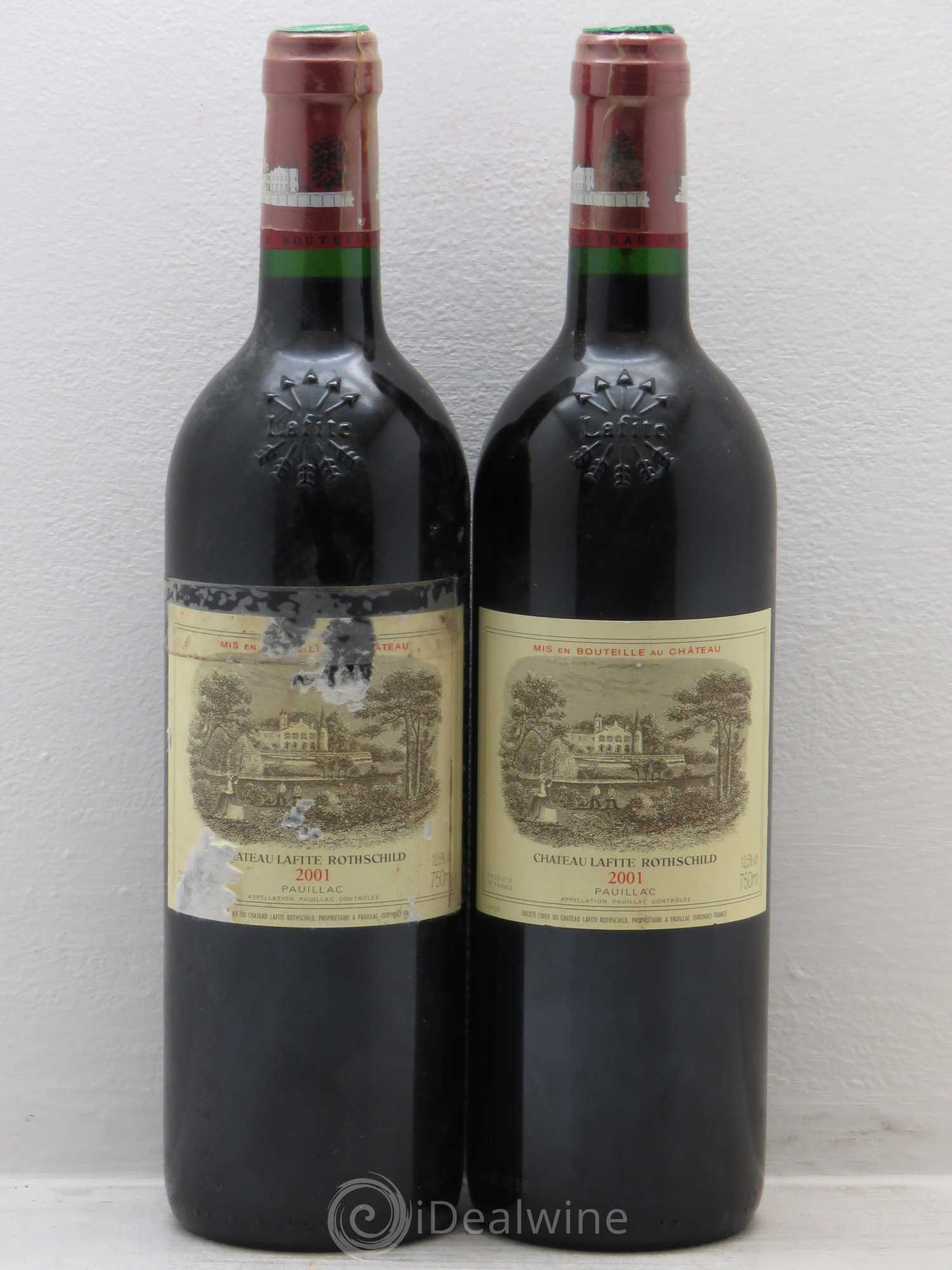 Château Lafite Rothschild 1er Grand Cru Classé 2001 - Lot de 2 bouteilles - 0