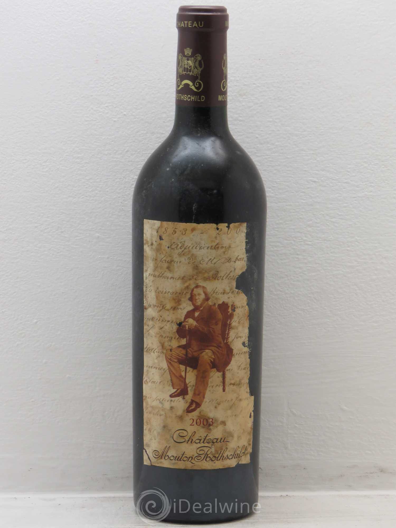 Château Mouton Rothschild 1er Grand Cru Classé 2003 - Lot de 1 bouteille - 0