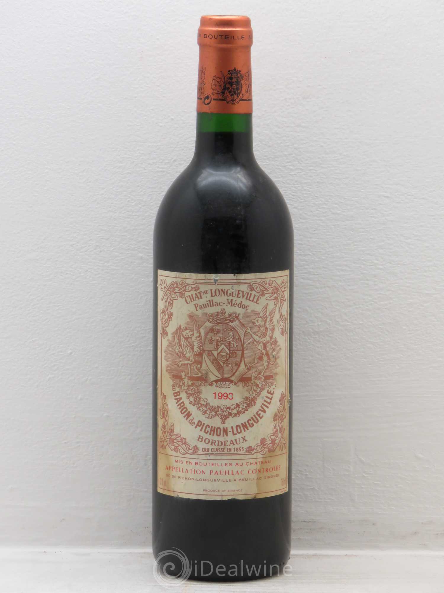 Pichon Longueville Baron 2ème Grand Cru Classé 1993 - Lot de 1 bouteille - 0