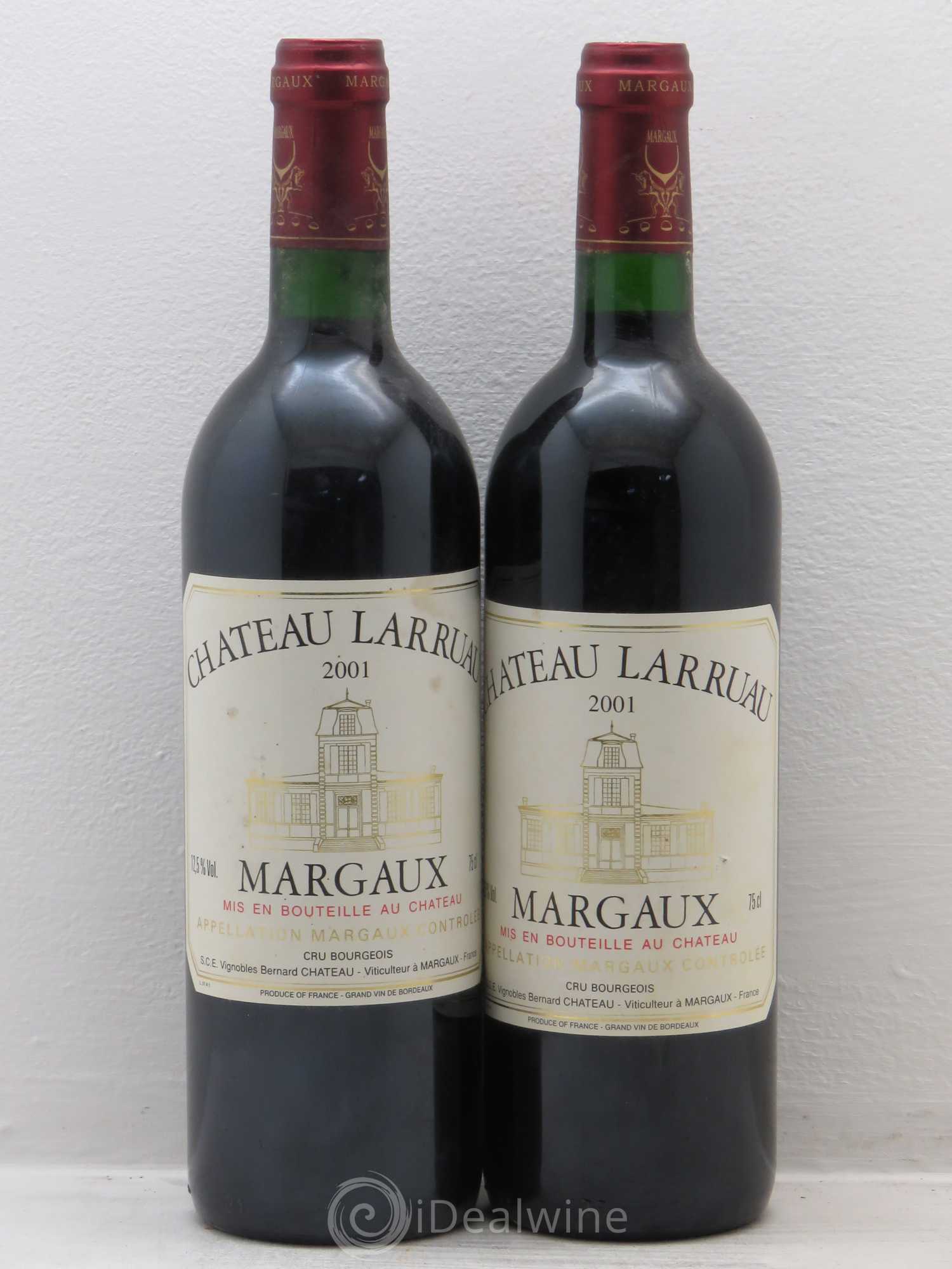 Château Larruau 2001 - Lot de 2 bouteilles - 0