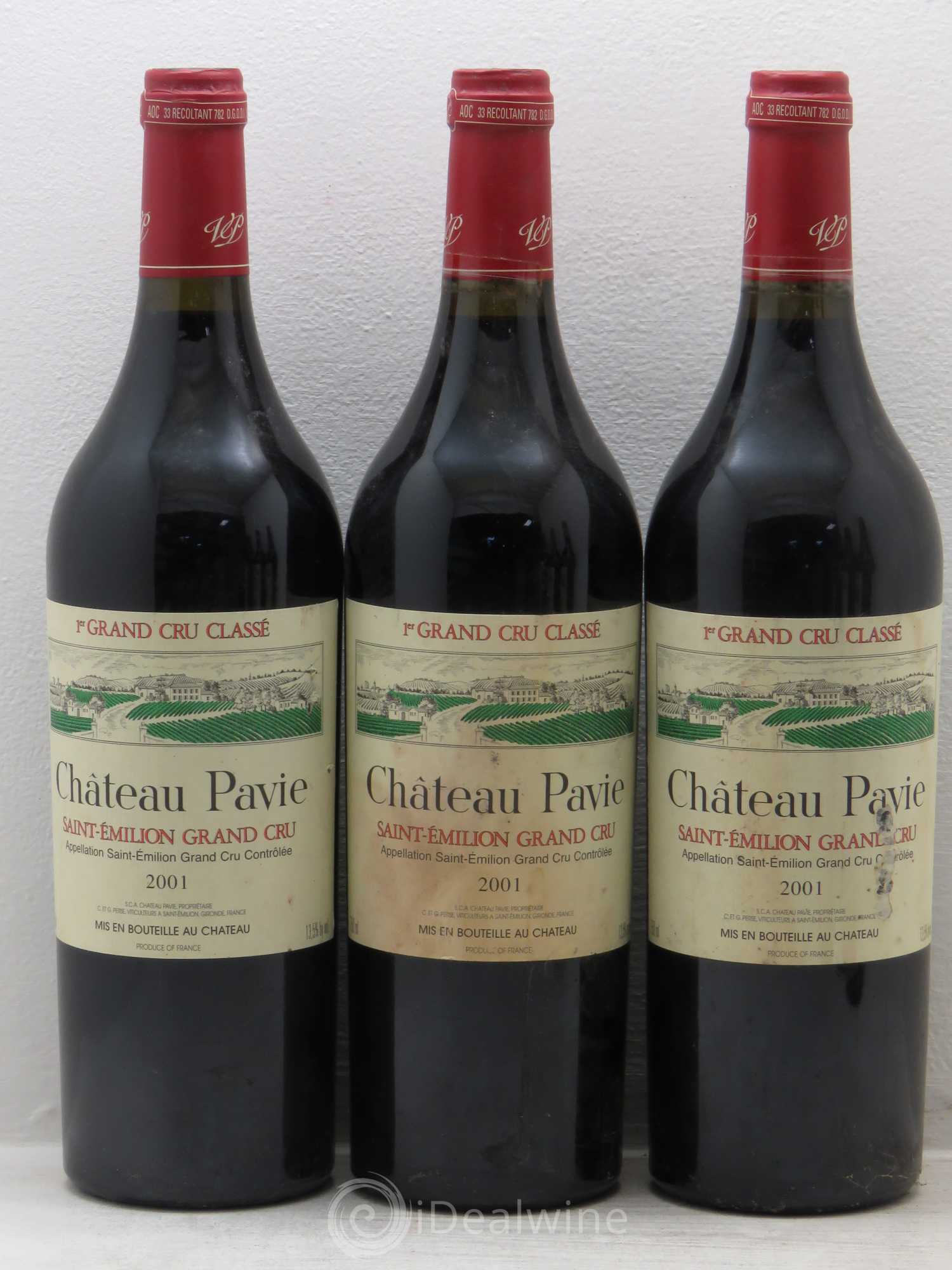 Château Pavie 1er Grand Cru Classé A 2001 - Lot de 6 bouteilles - 1