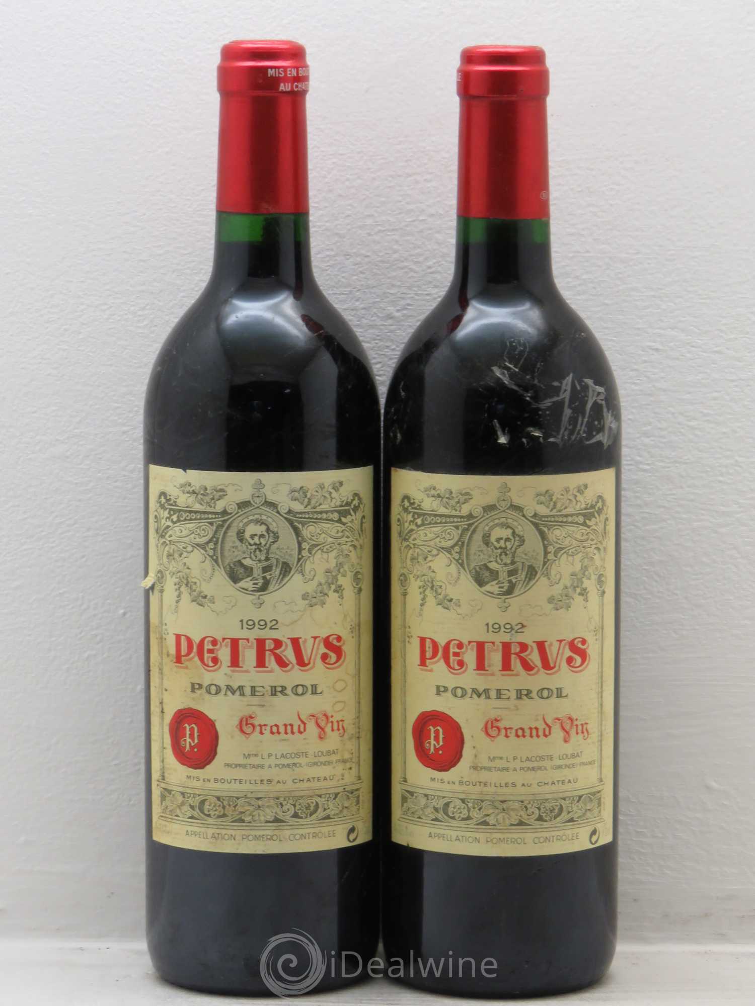 Petrus 1992 - Lot de 2 bouteilles - 0