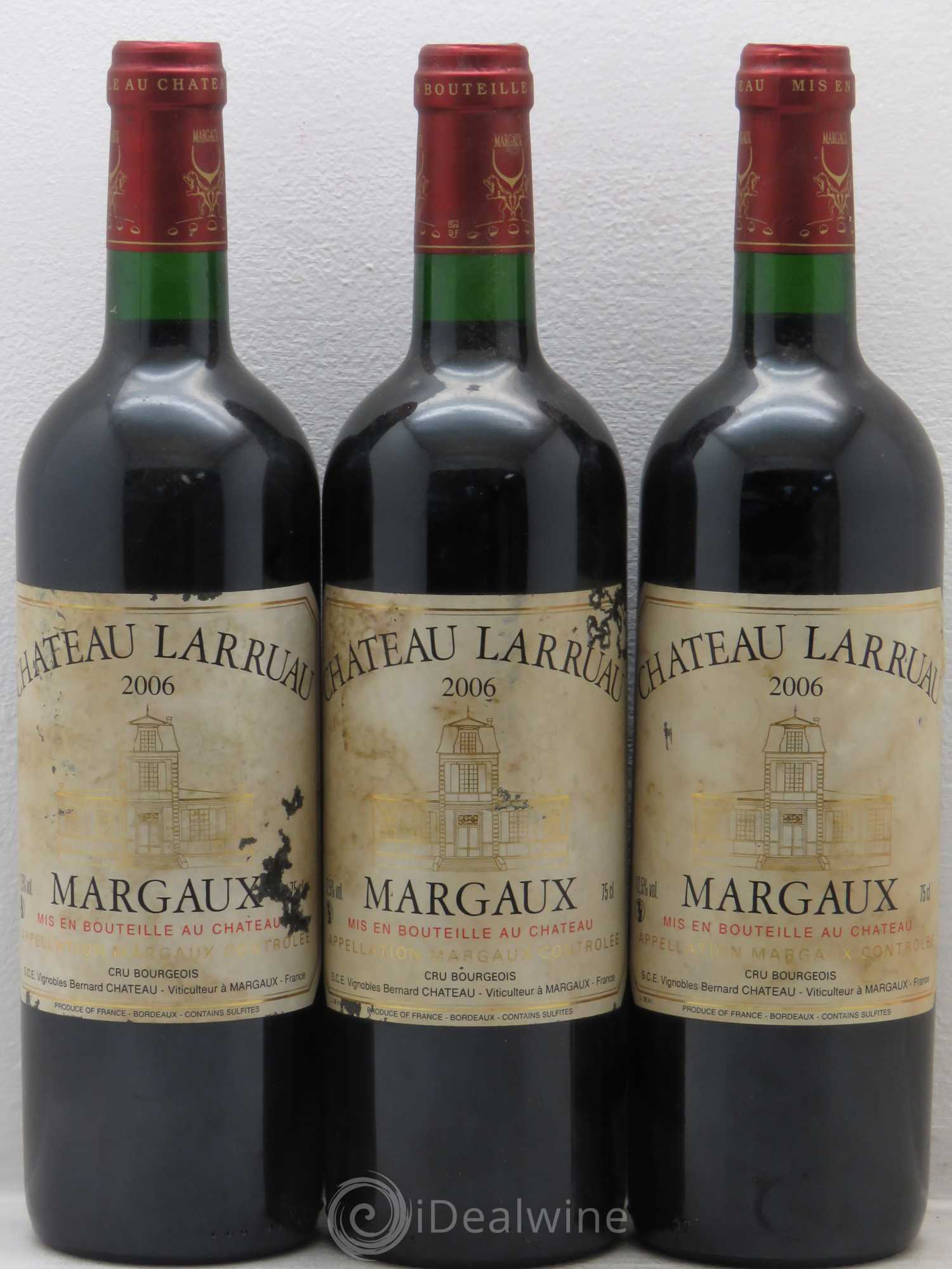 Château Larruau 2006 - Lot de 3 bouteilles - 0