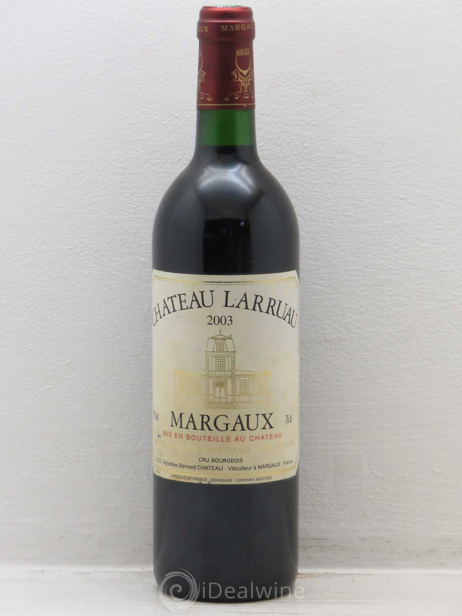 Château Larruau 2003 - Lot de 1 bouteille - 0