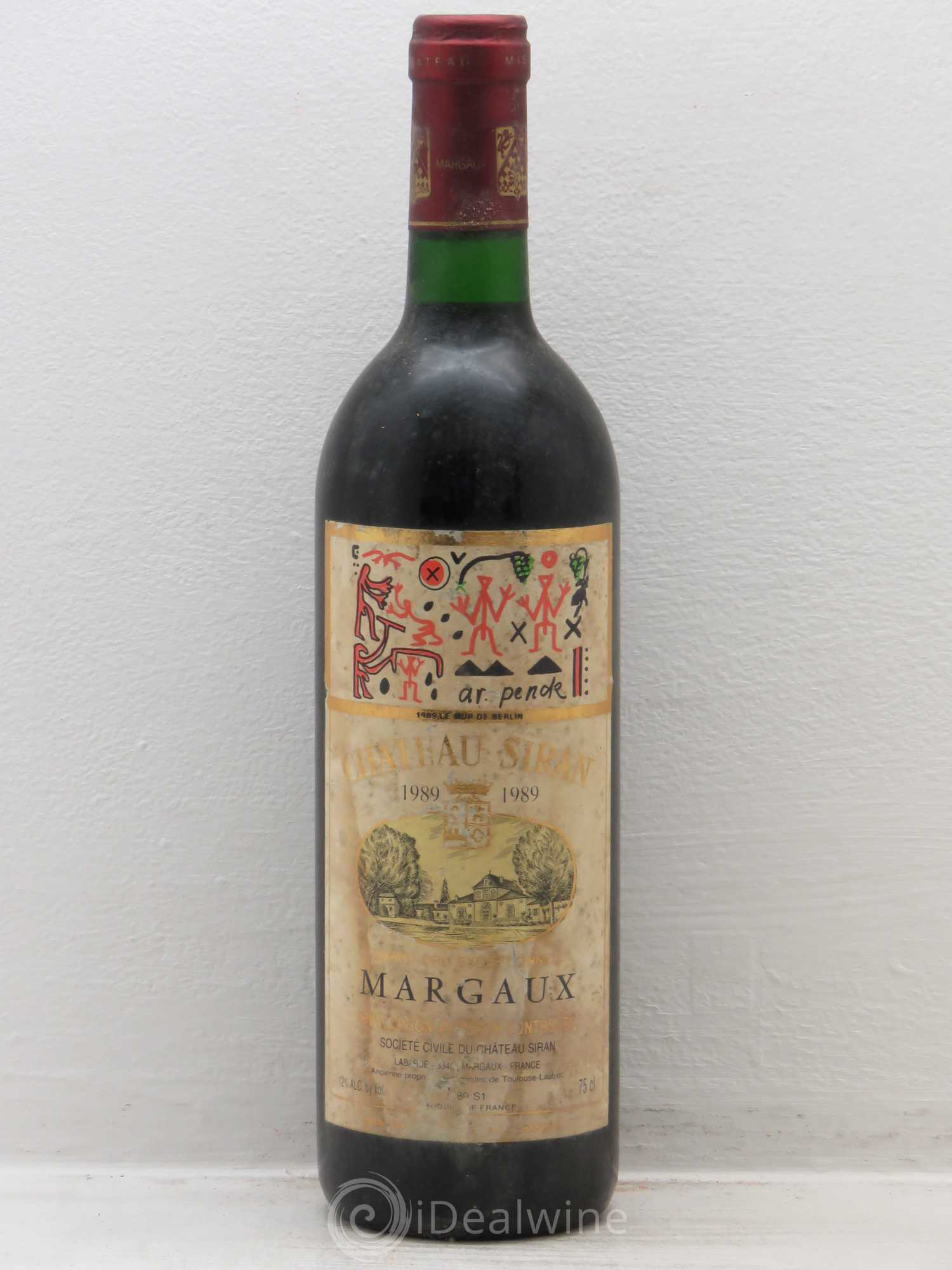 Château Siran 1989 - Lot de 1 bouteille - 0