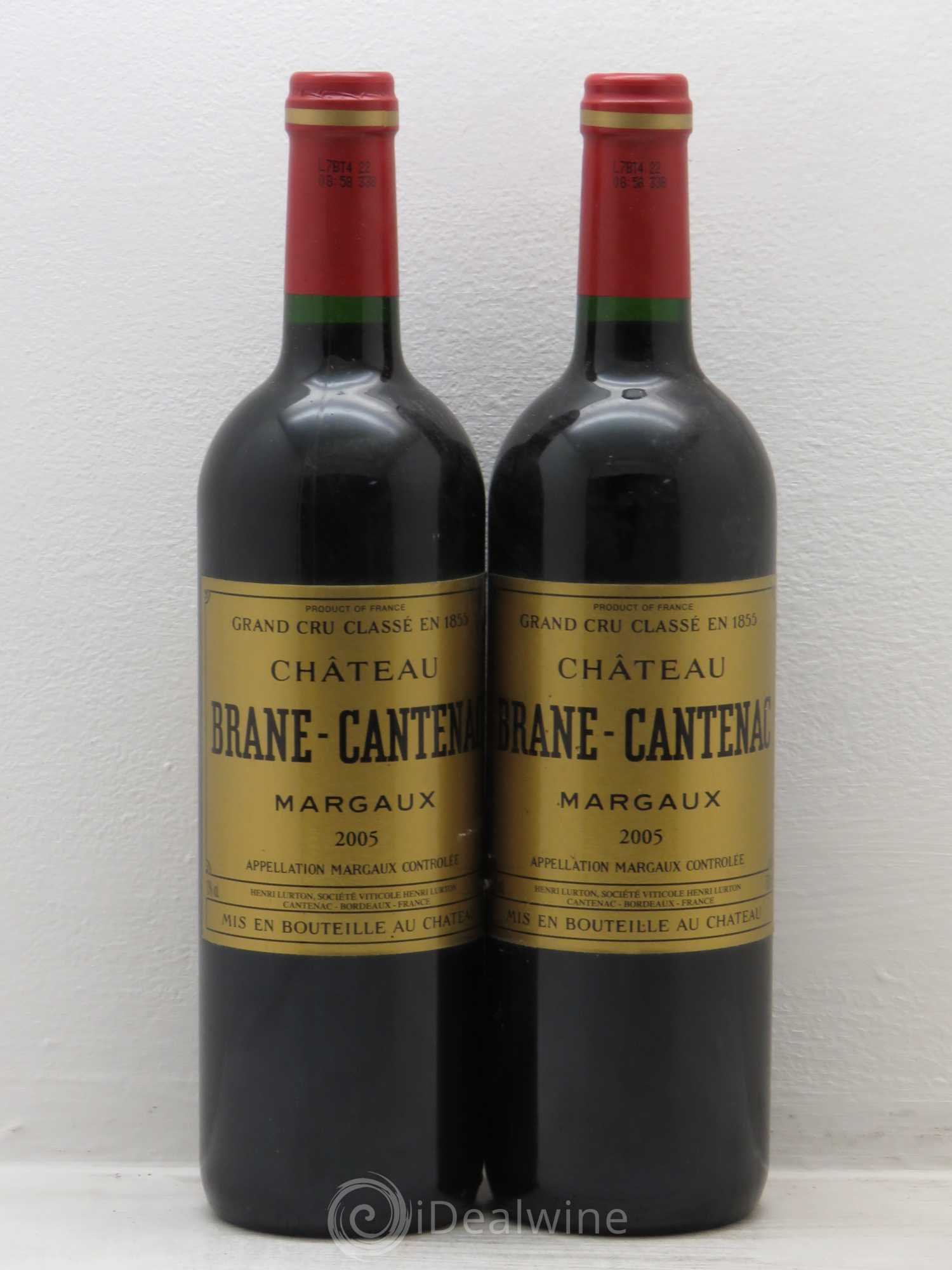 Château Brane Cantenac 2ème Grand Cru Classé 2005 - Lot de 2 bouteilles - 0