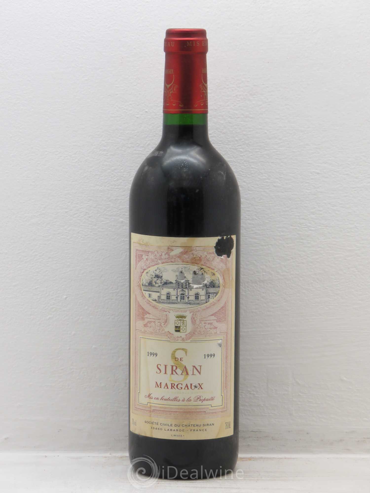 Bordeaux S de Siran 1999 - Posten von 1 Flasche - 0